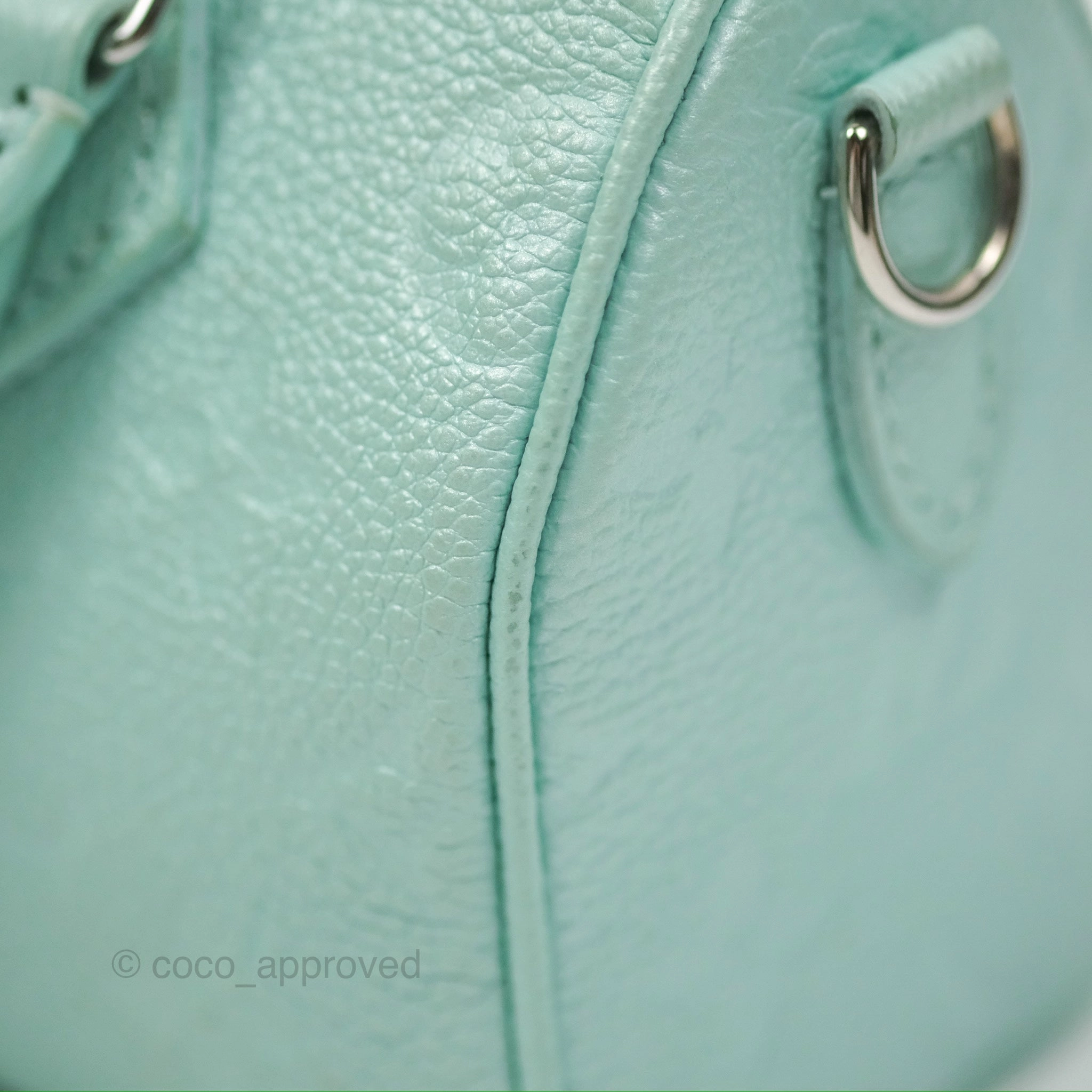 Louis Vuitton Nano Speedy Monogram Empreinte Pearly Lagoon Blue