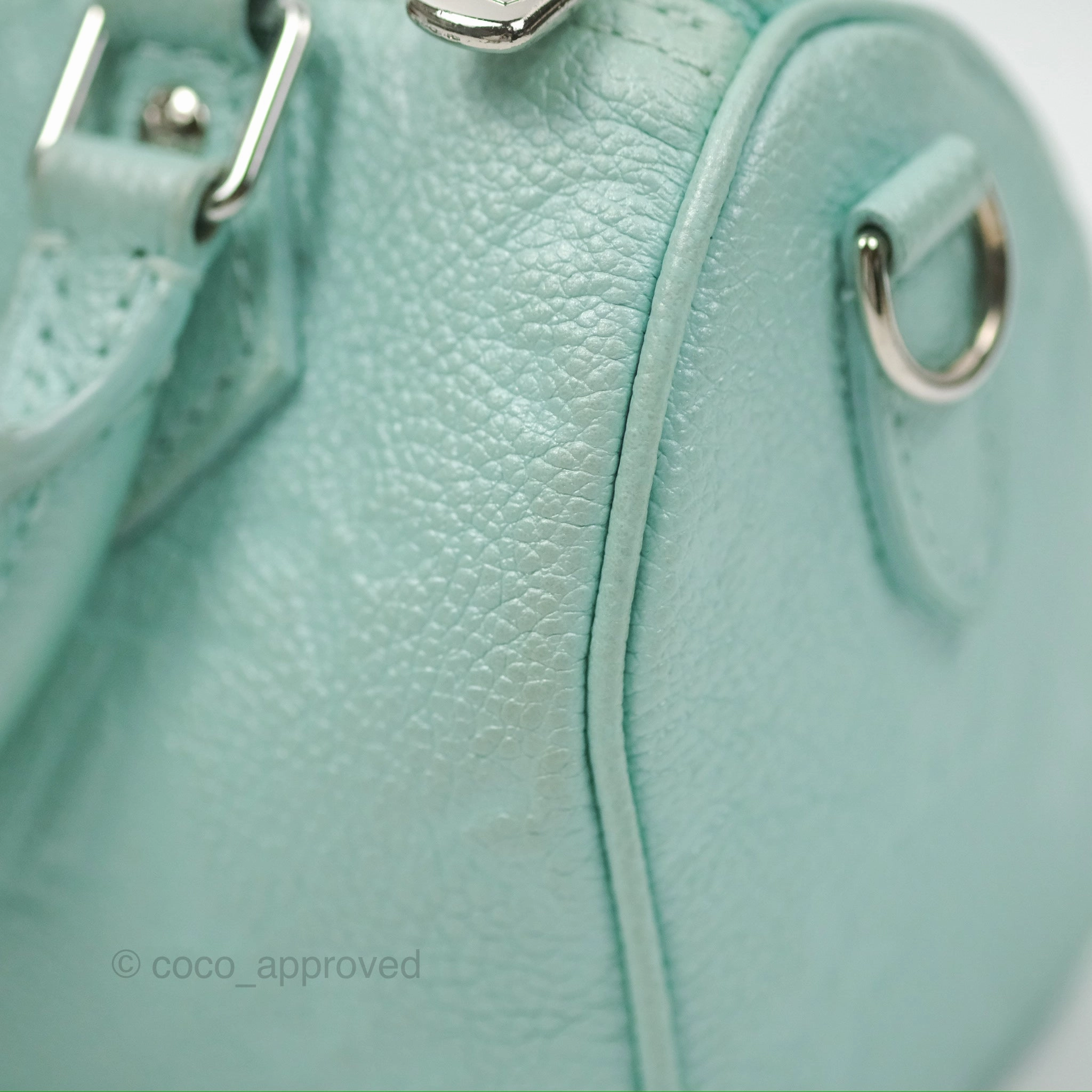 Louis Vuitton Nano Speedy Monogram Empreinte Pearly Lagoon Blue