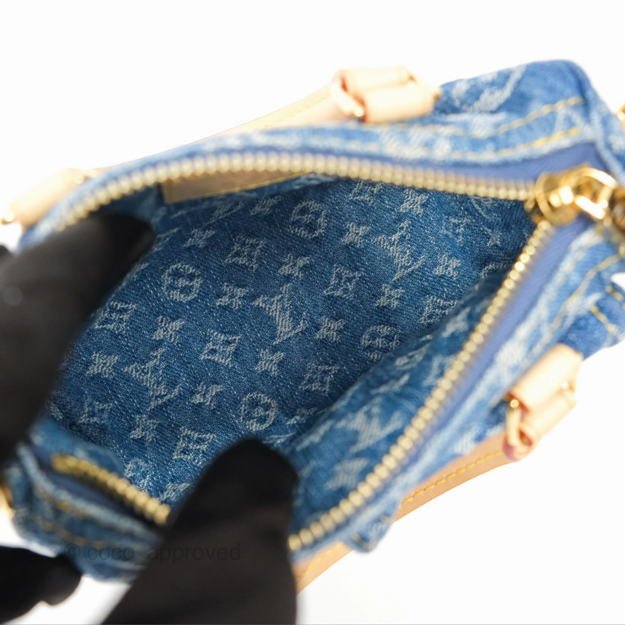 Louis Vuitton Nano Speedy Washed Denim Monogram