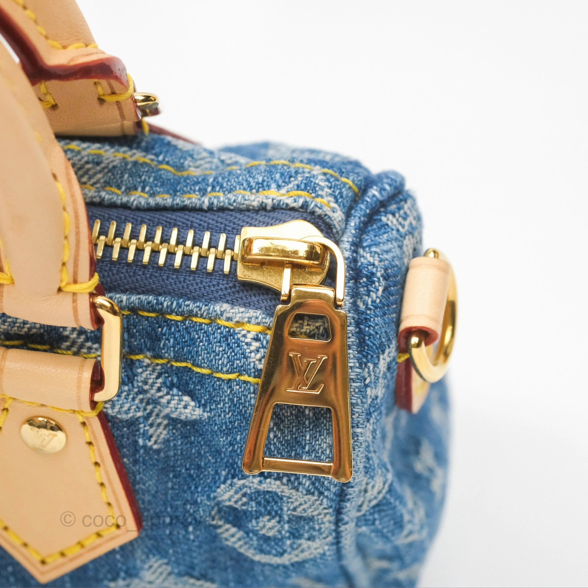 Louis Vuitton Nano Speedy Washed Denim Monogram