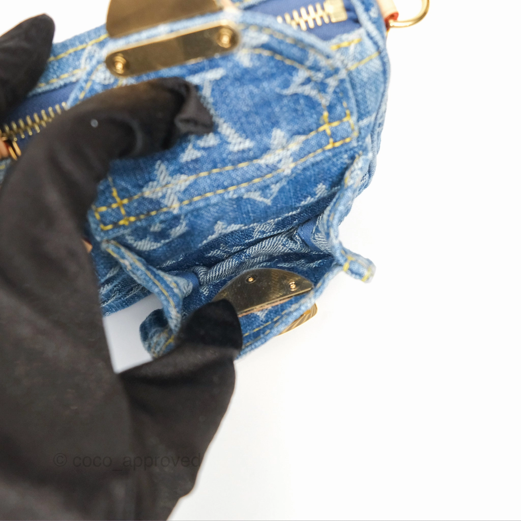 Louis Vuitton Nano Speedy Washed Denim Monogram