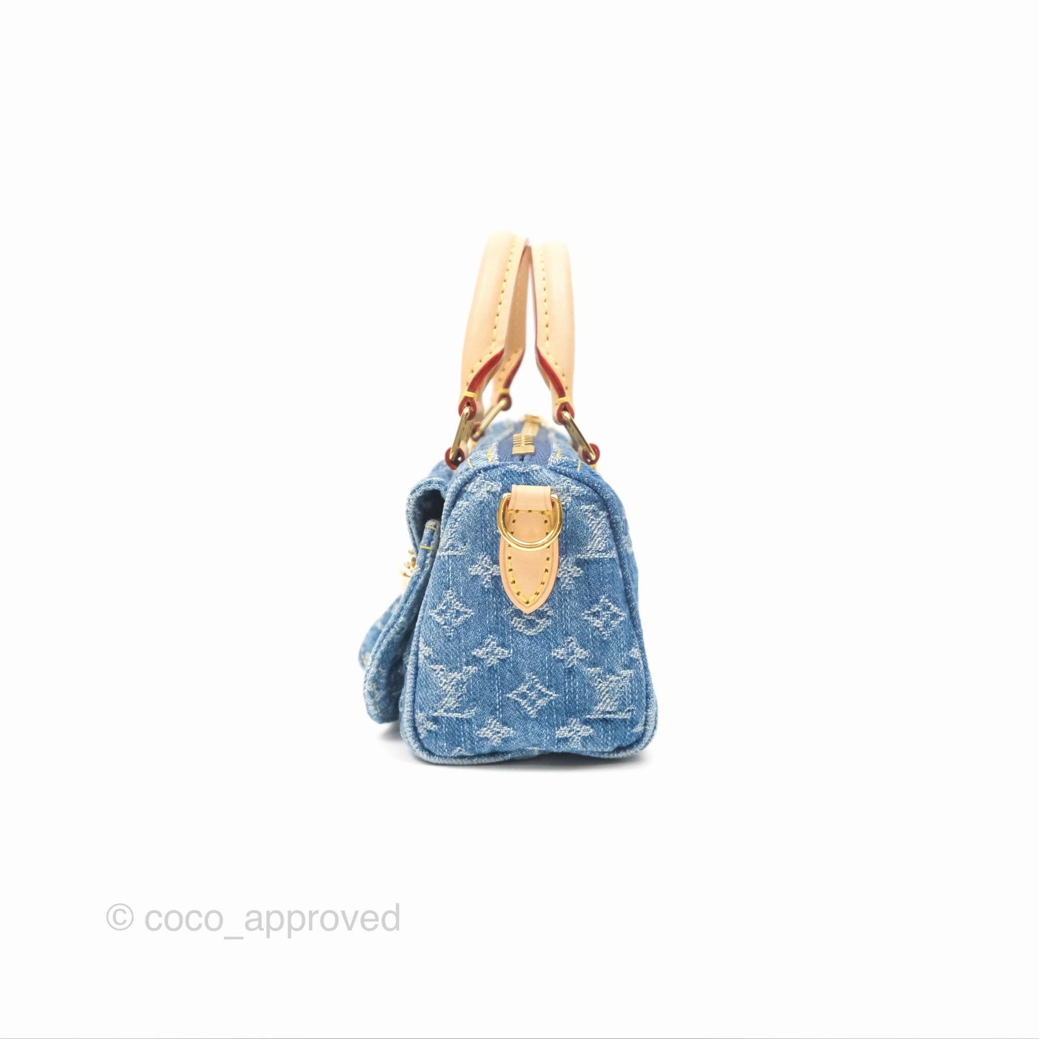 Louis Vuitton Nano Speedy Washed Denim Monogram