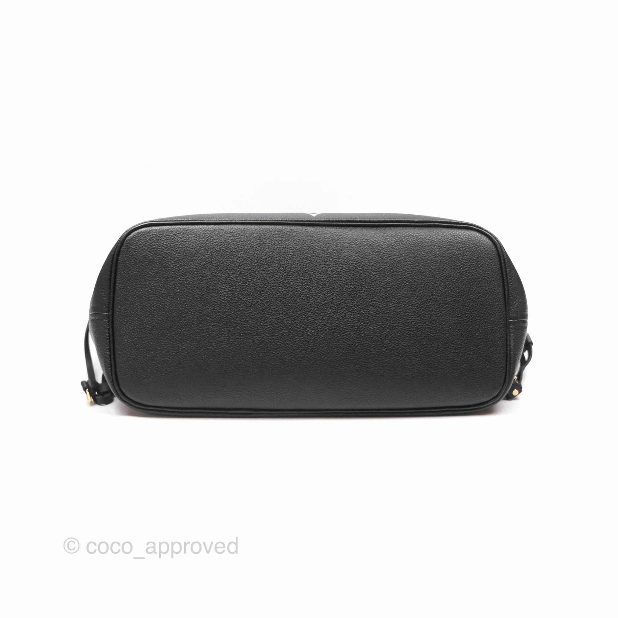 Louis Vuitton Neverfull MM Monogram Black Beige