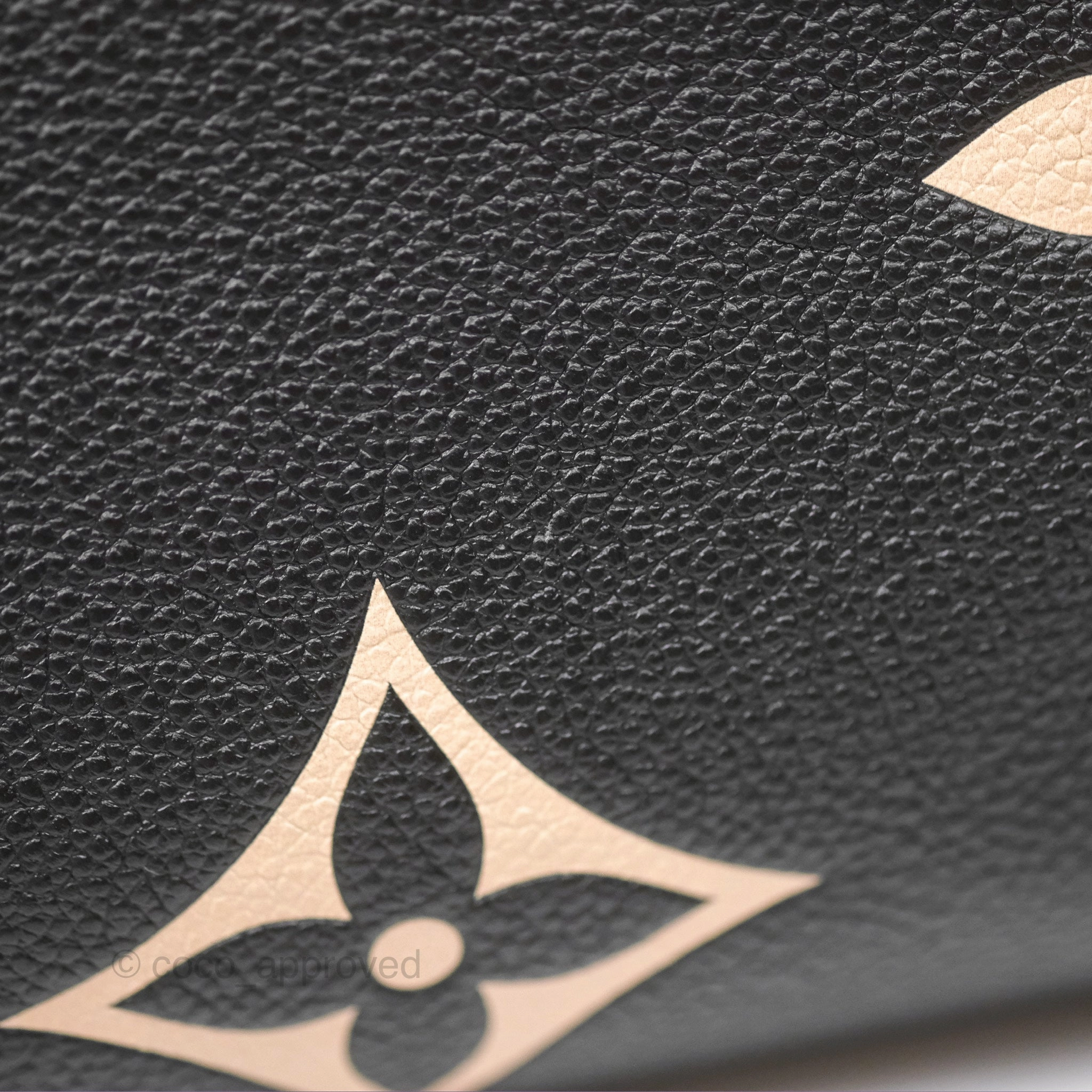 Louis Vuitton Neverfull MM Monogram Black Beige