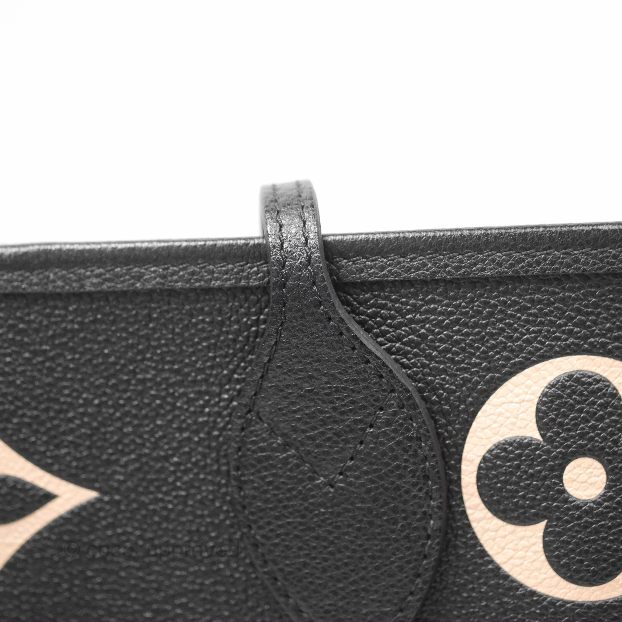 Louis Vuitton Neverfull MM Monogram Black Beige