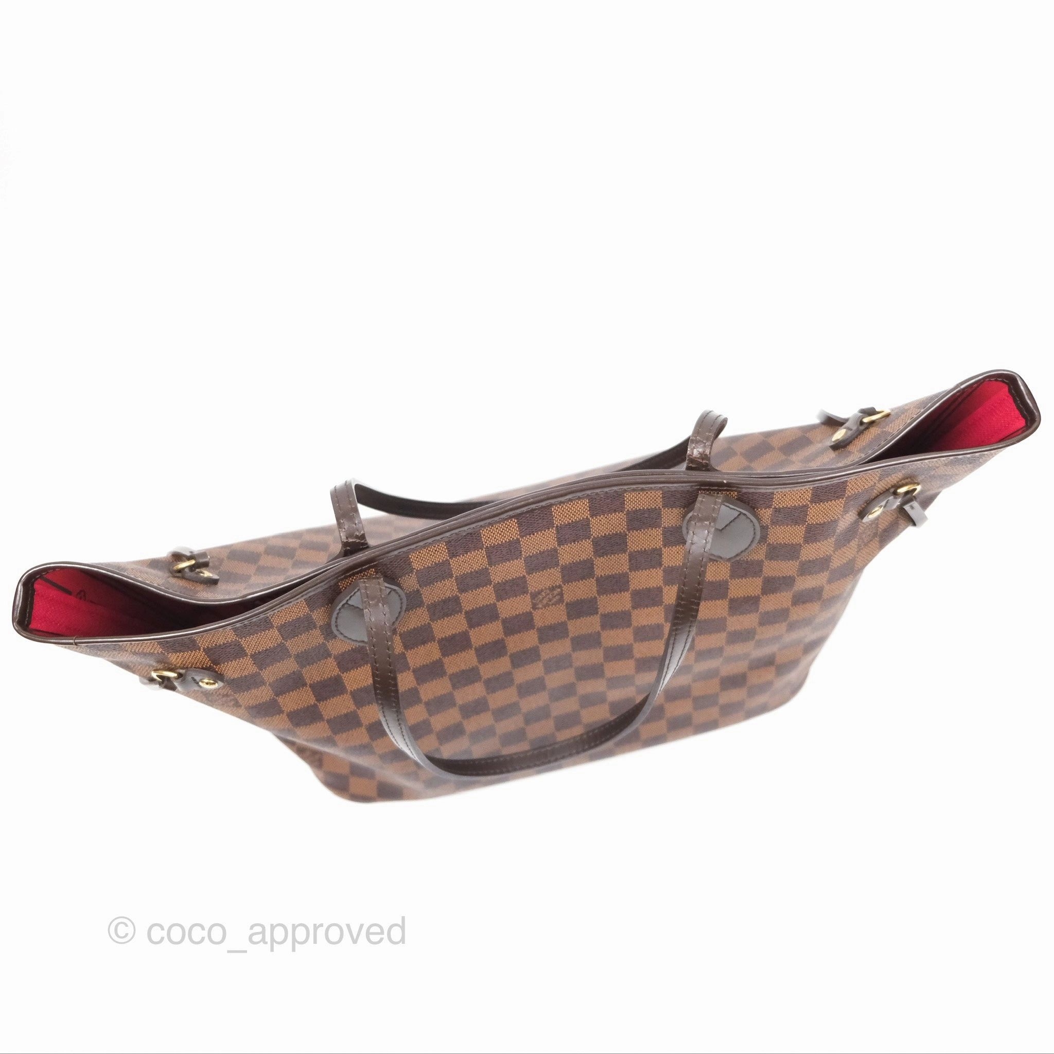 Louis Vuitton Neverfull MM Tote Bag Damier Ebene Canvas