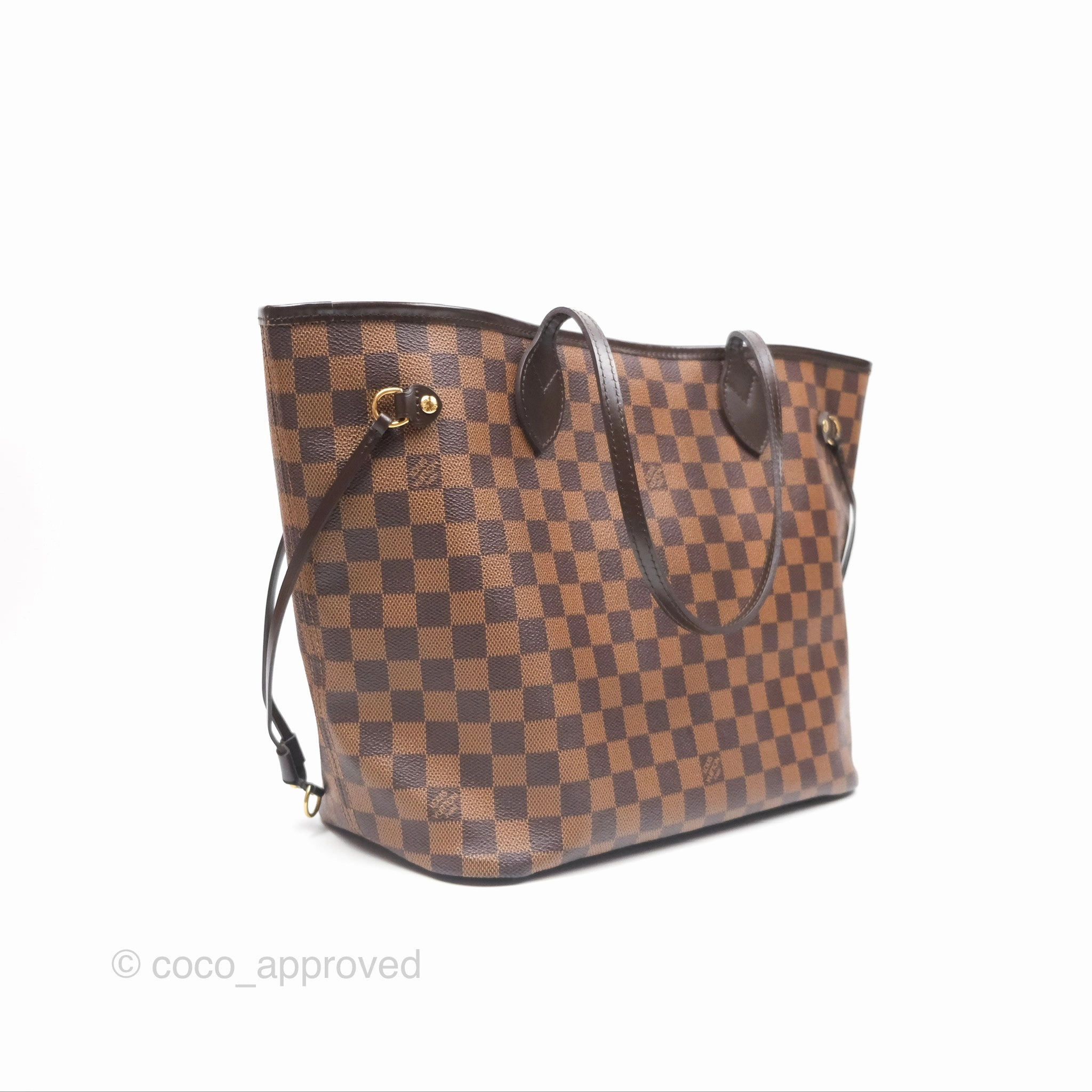 Louis Vuitton Neverfull MM Tote Bag Damier Ebene Canvas
