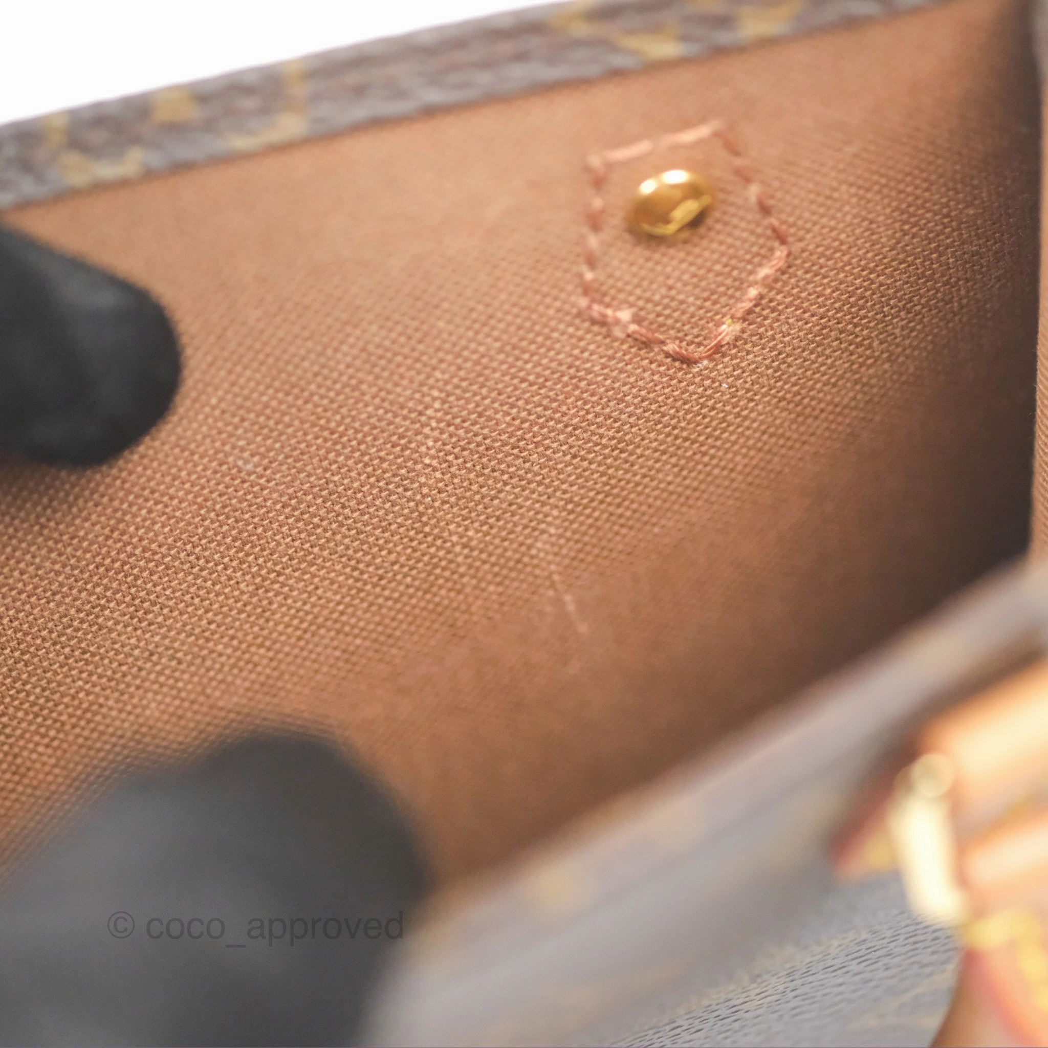 Louis Vuitton Petit Sac Plat Bag Monogram Canvas