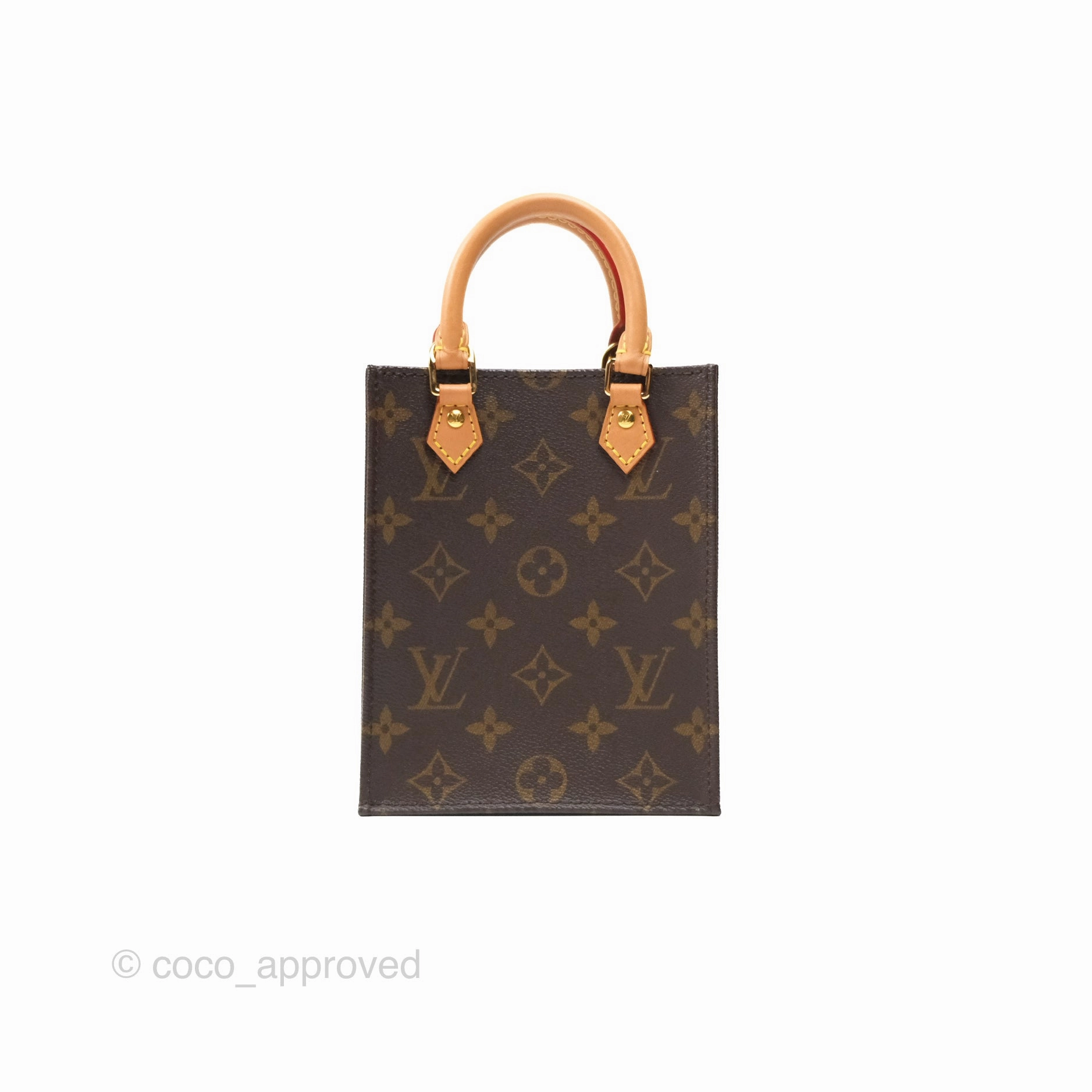 Louis Vuitton Petit Sac Plat Bag Monogram Canvas