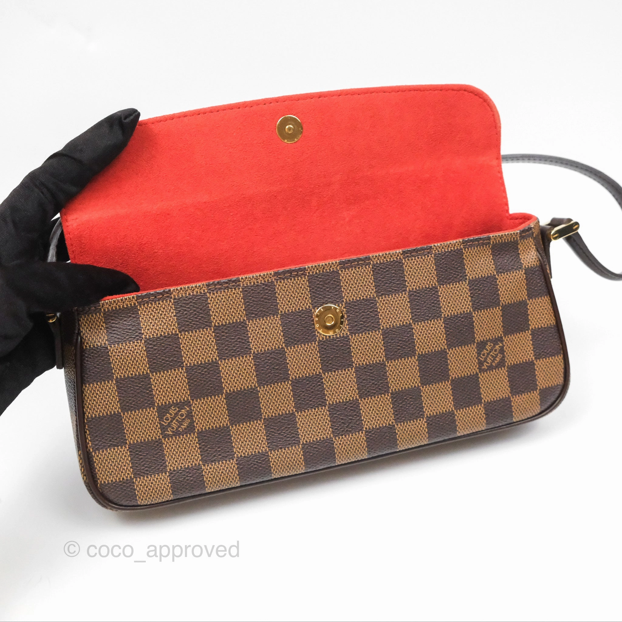 Louis Vuitton Recoleta Bag Damier Ebene Canvas