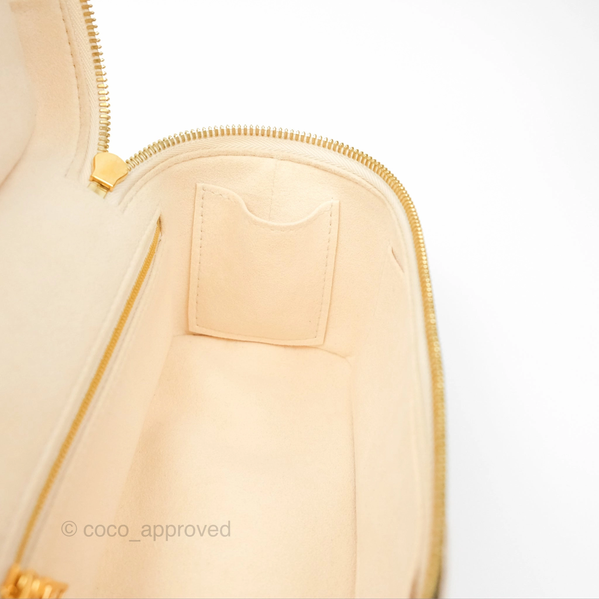 Louis Vuitton Vanity PM Empreinte Monogram Giant Creme/Bois de Rose