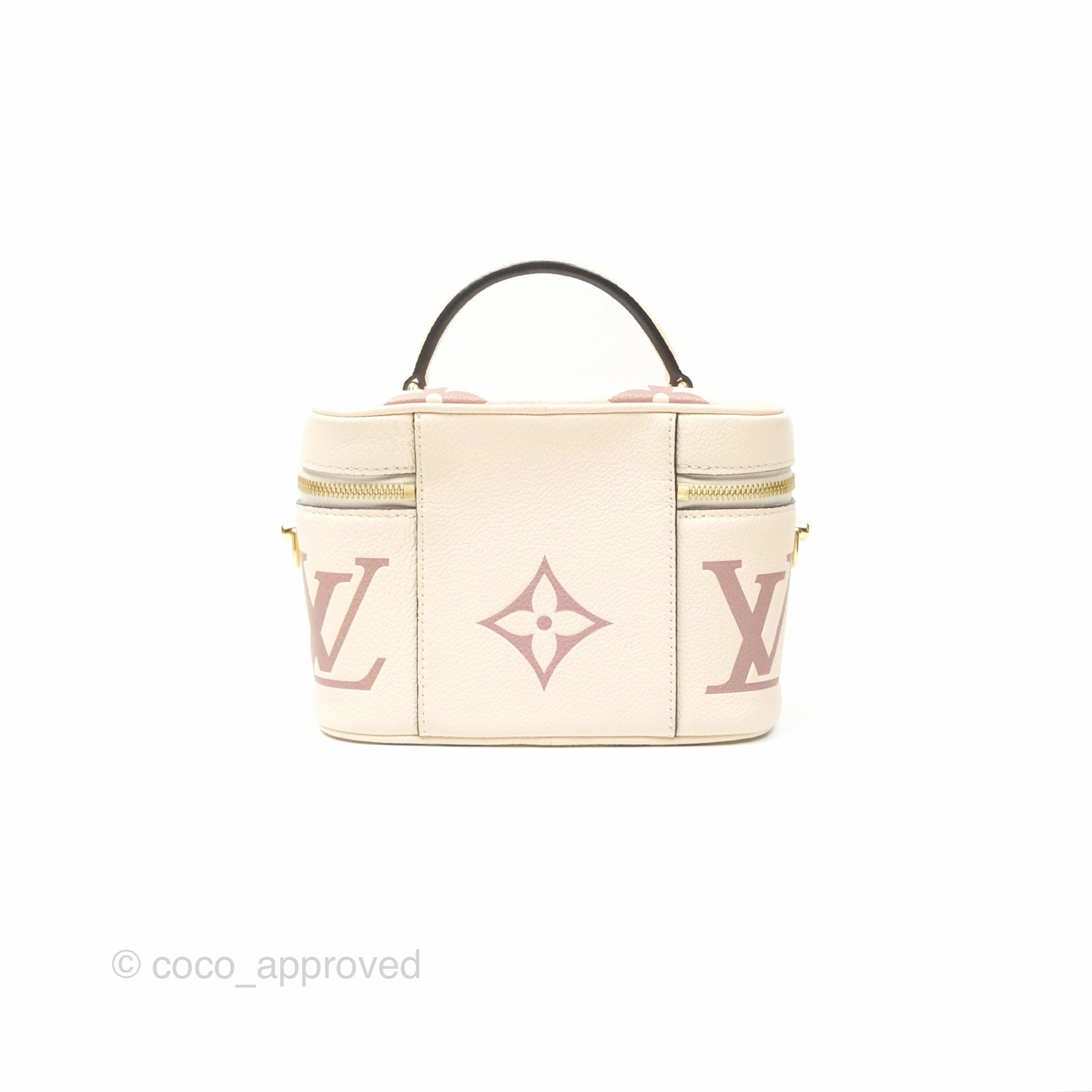 Louis Vuitton Vanity PM Empreinte Monogram Giant Creme/Bois de Rose
