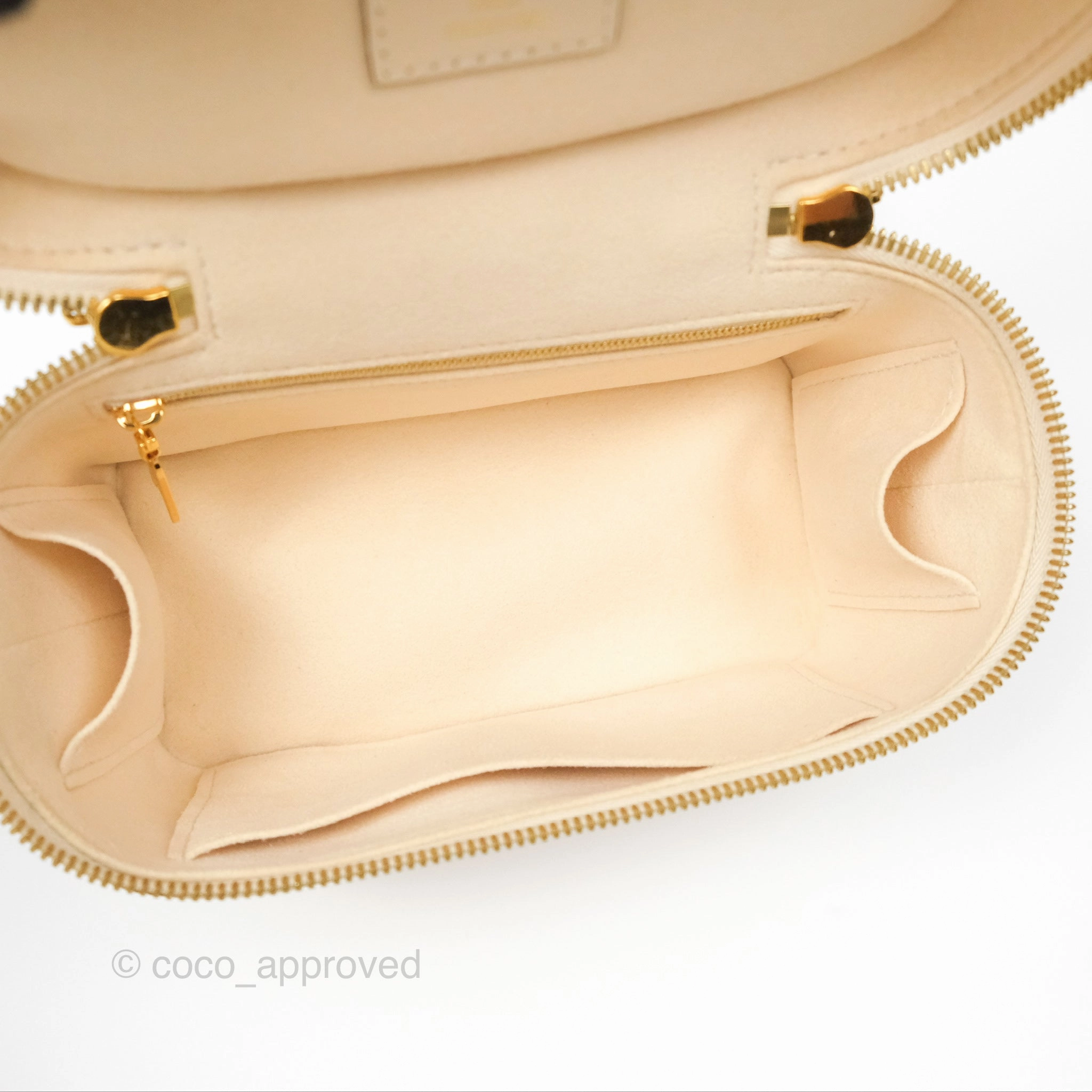 Louis Vuitton Vanity PM Empreinte Monogram Giant Creme/Bois de Rose