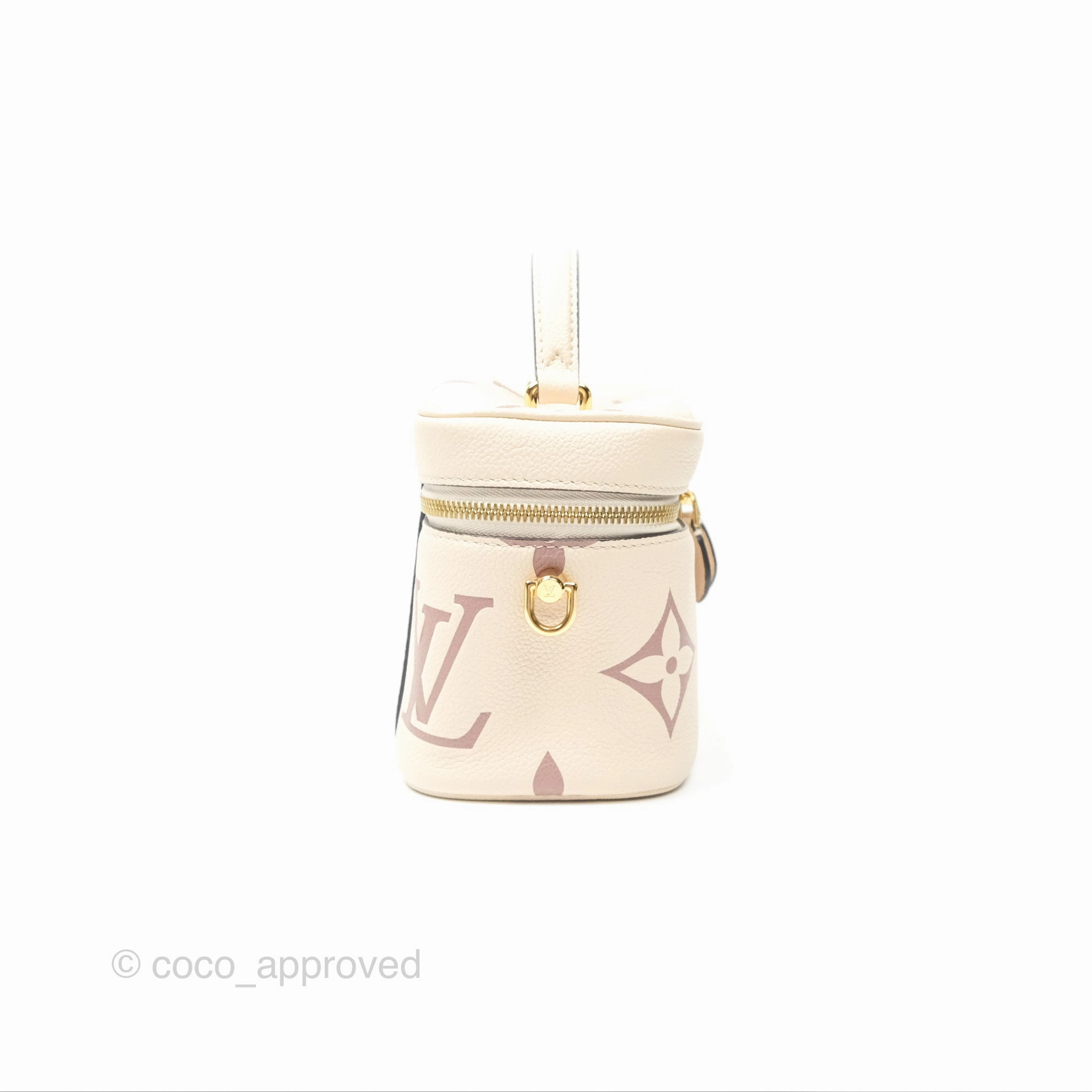 Louis Vuitton Vanity PM Empreinte Monogram Giant Creme/Bois de Rose
