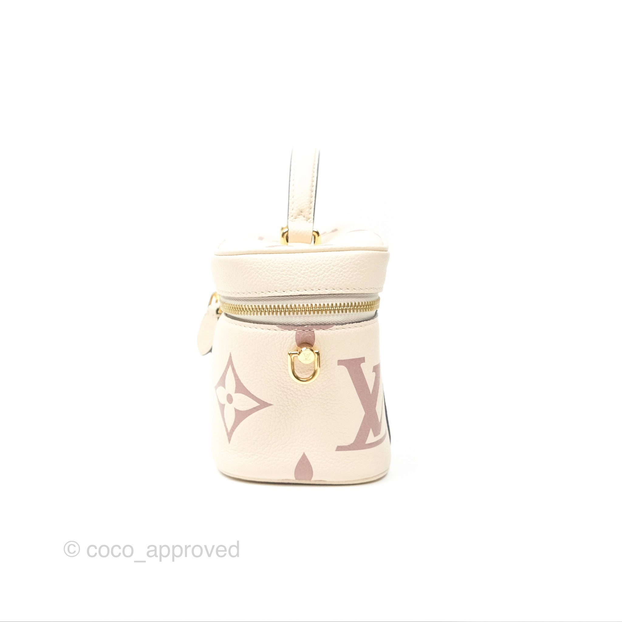 Louis Vuitton Vanity PM Empreinte Monogram Giant Creme/Bois de Rose