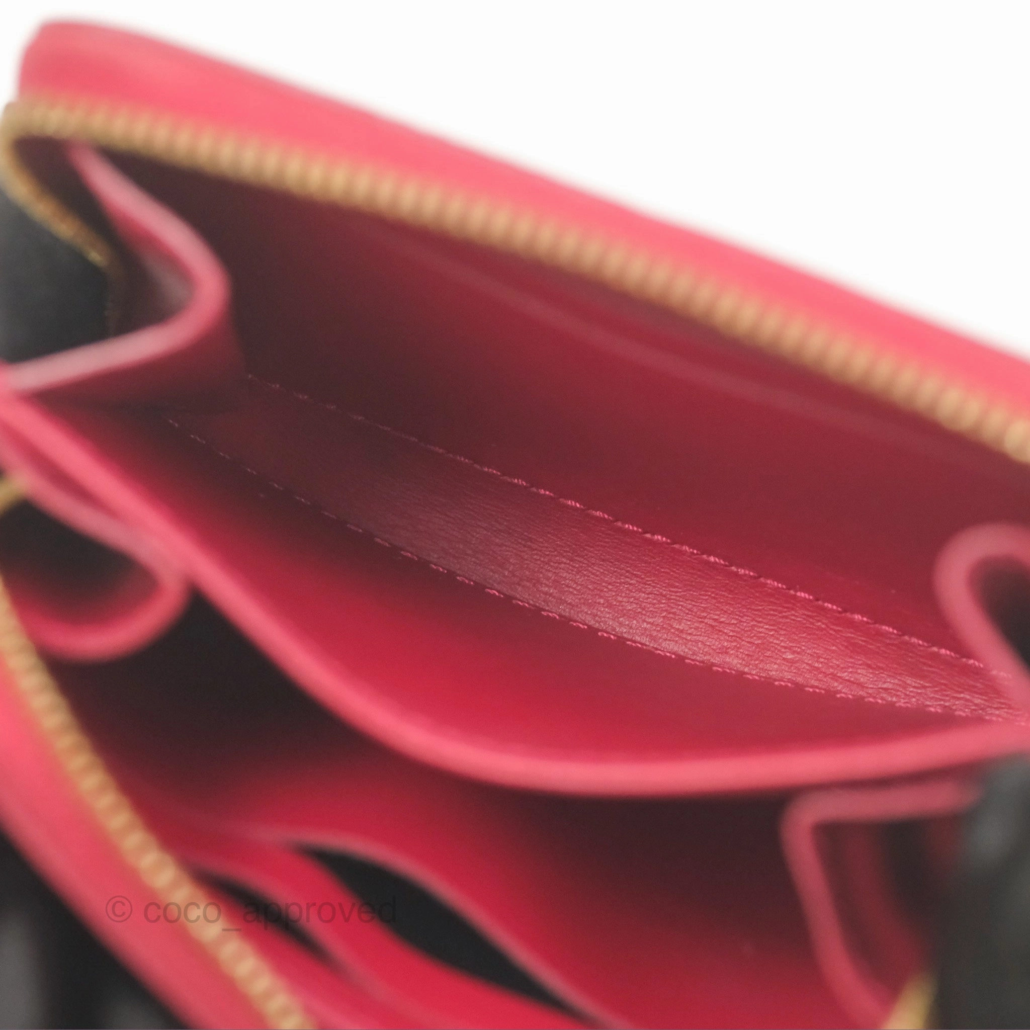 Louis Vuitton Vernis Zippy Coin Purse Rouge Grenadine Patent