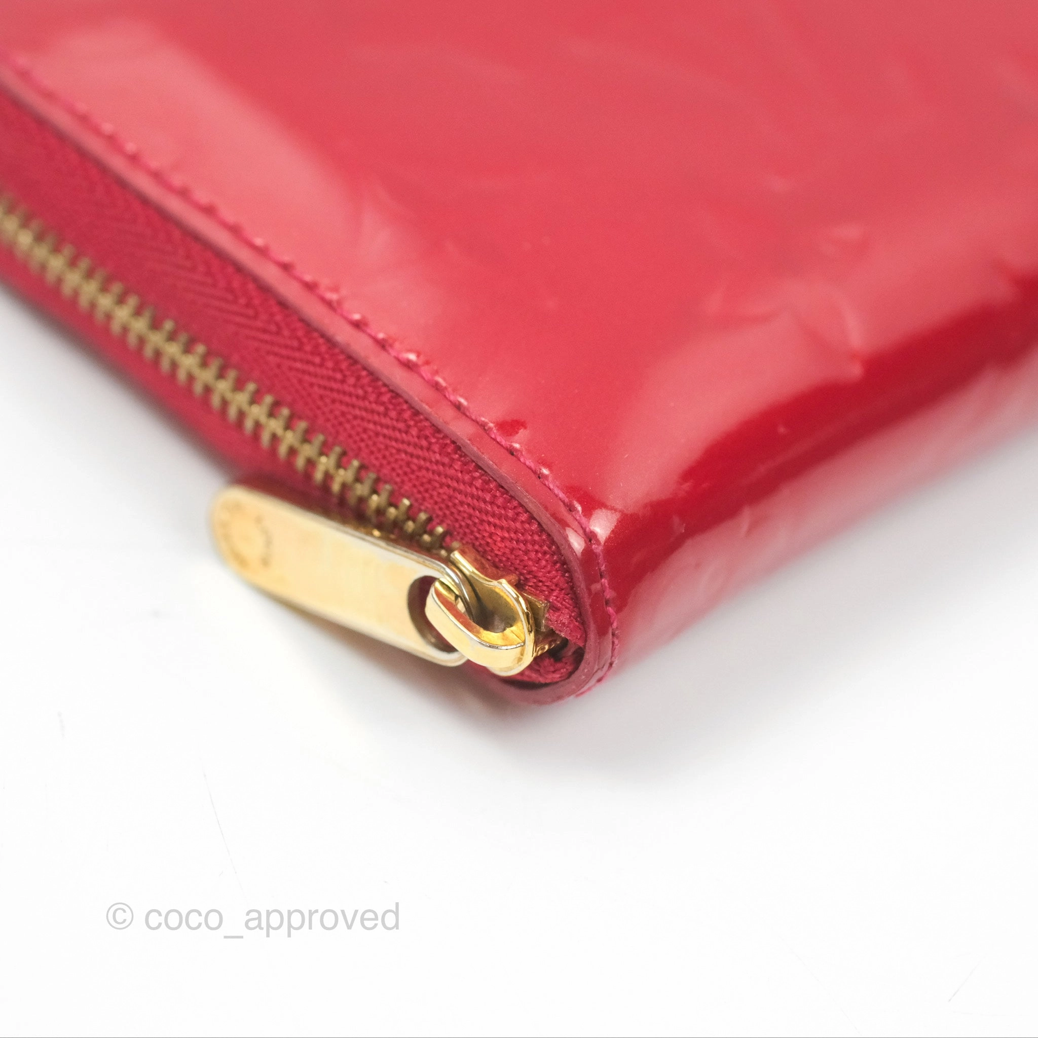 Louis Vuitton Vernis Zippy Coin Purse Rouge Grenadine Patent
