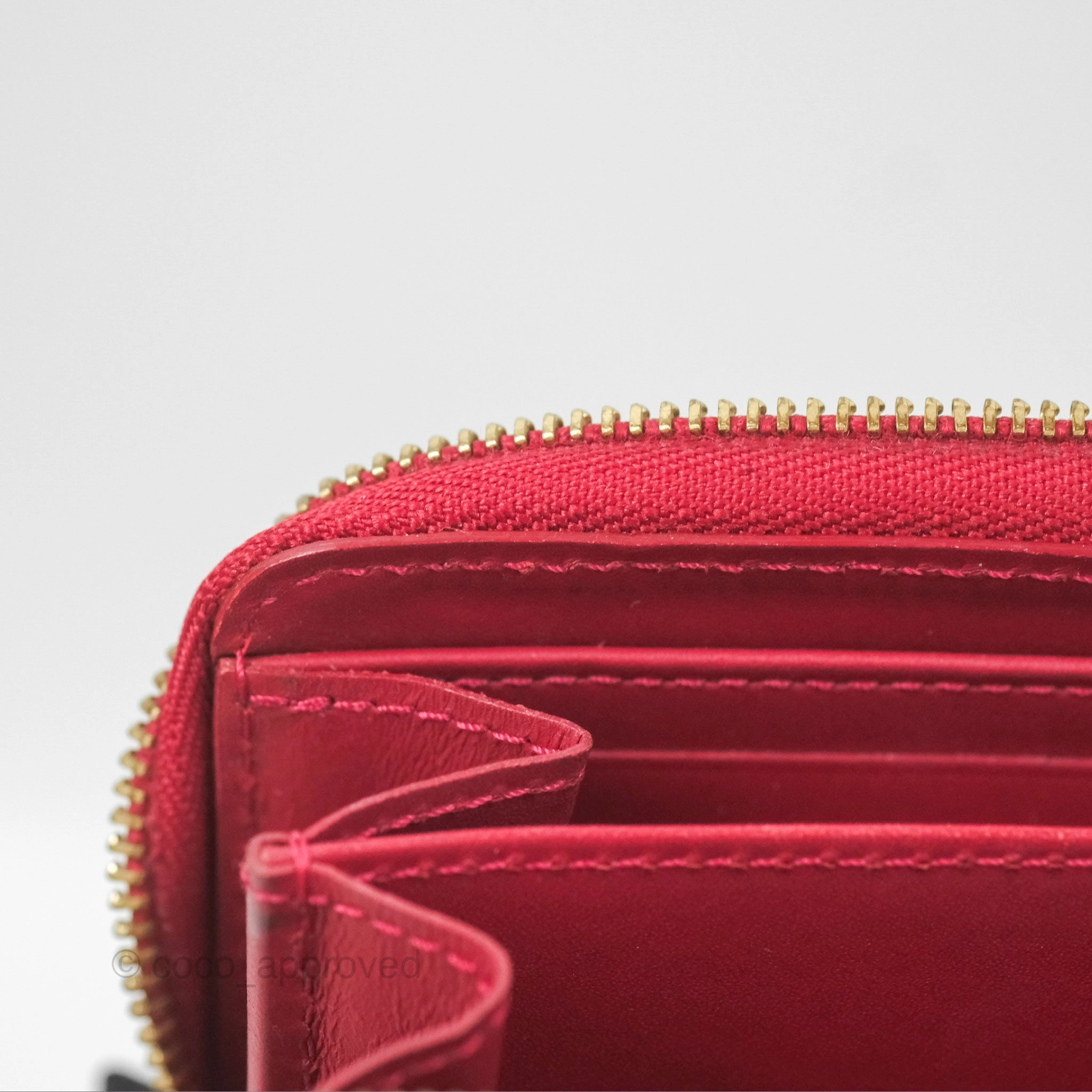 Louis Vuitton Vernis Zippy Coin Purse Rouge Grenadine Patent