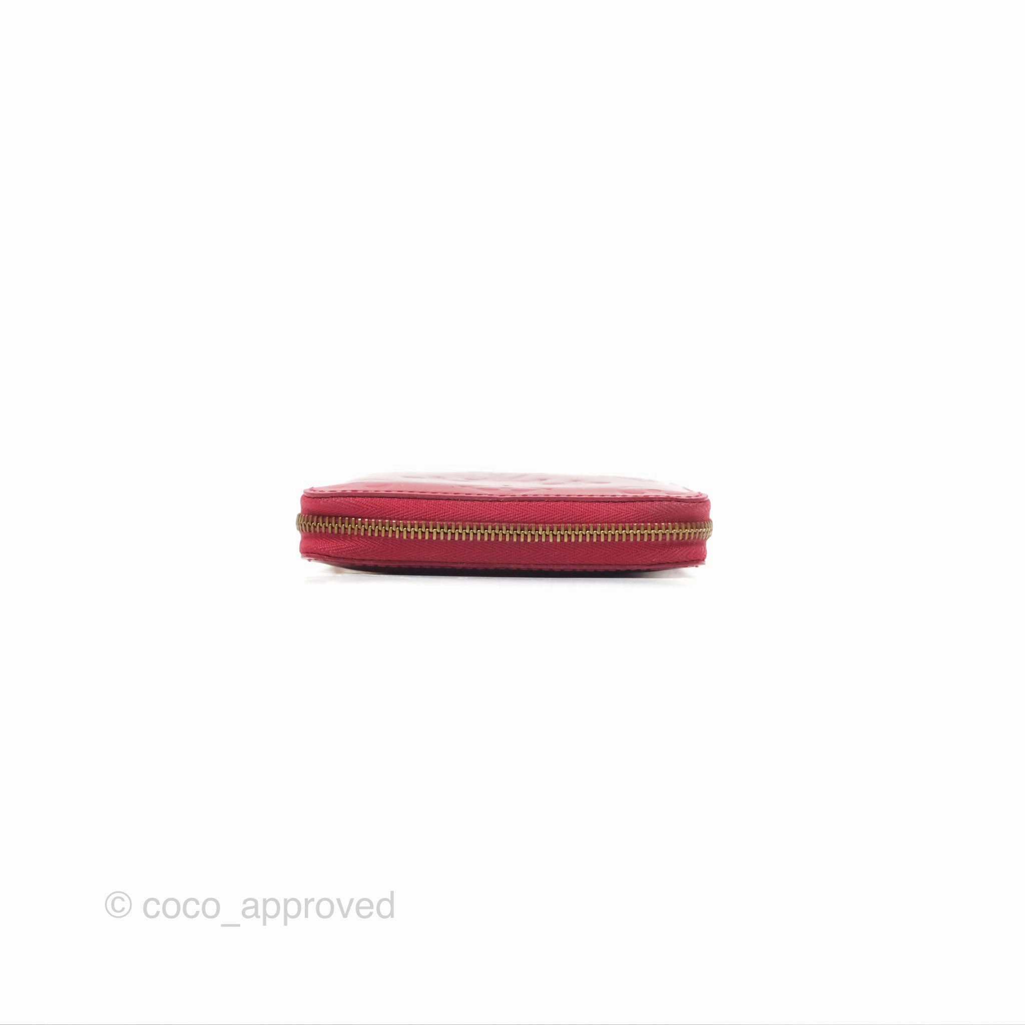 Louis Vuitton Vernis Zippy Coin Purse Rouge Grenadine Patent
