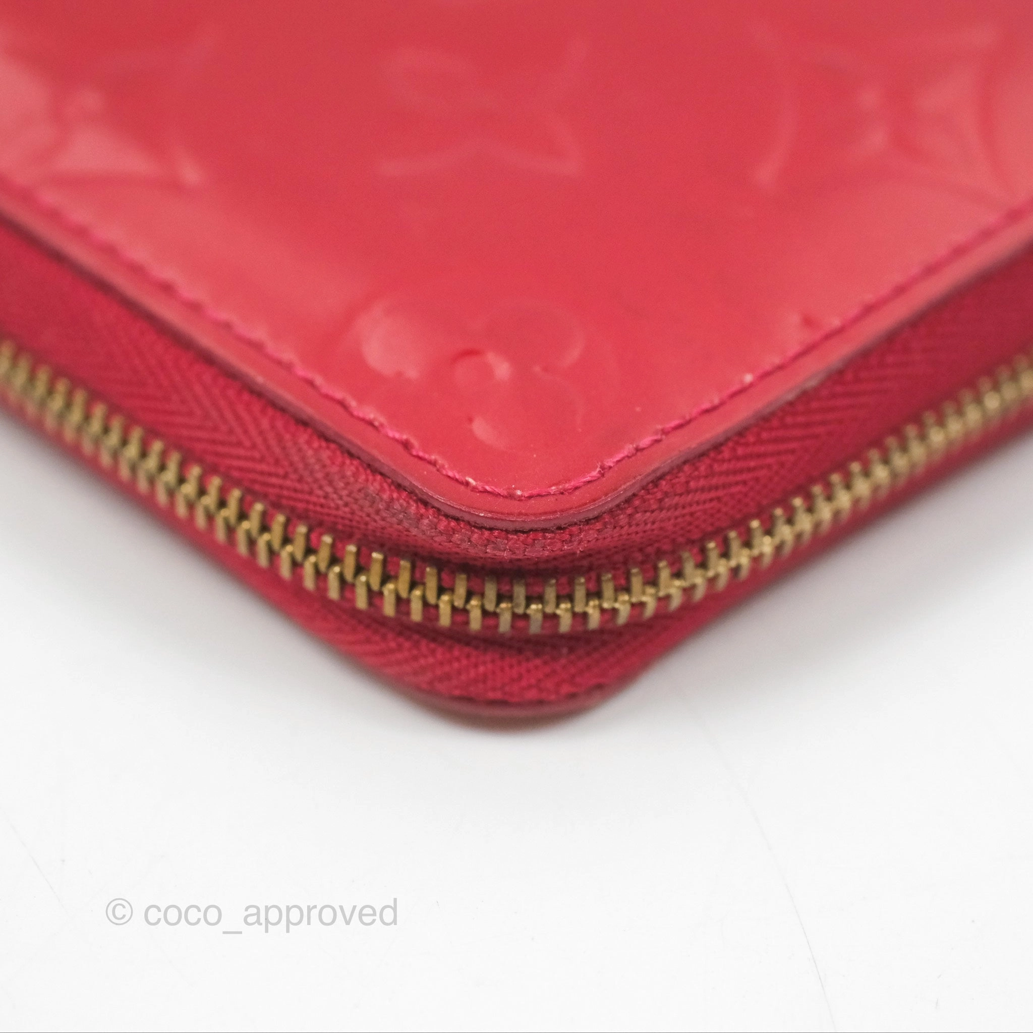 Louis Vuitton Vernis Zippy Coin Purse Rouge Grenadine Patent