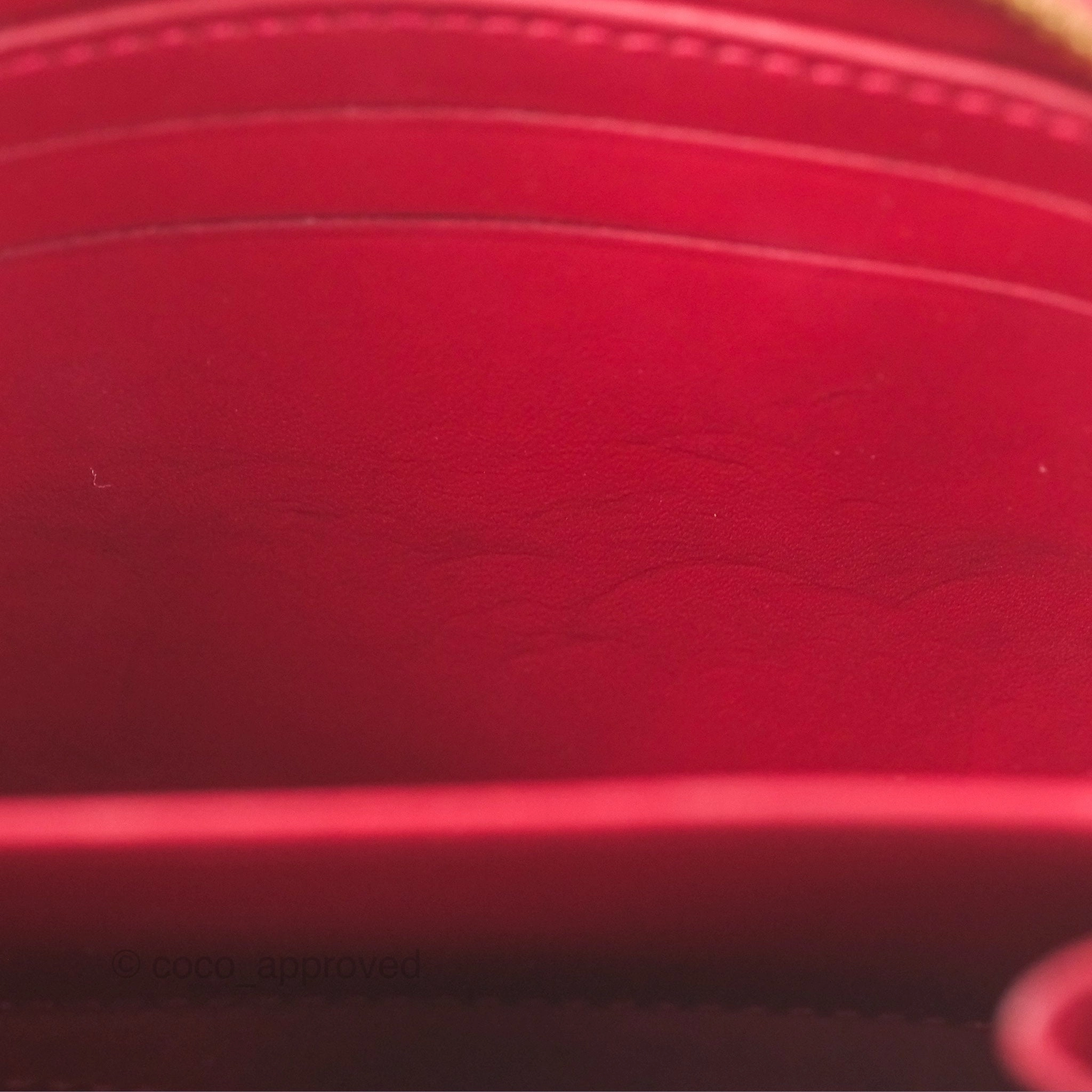 Louis Vuitton Vernis Zippy Coin Purse Rouge Grenadine Patent