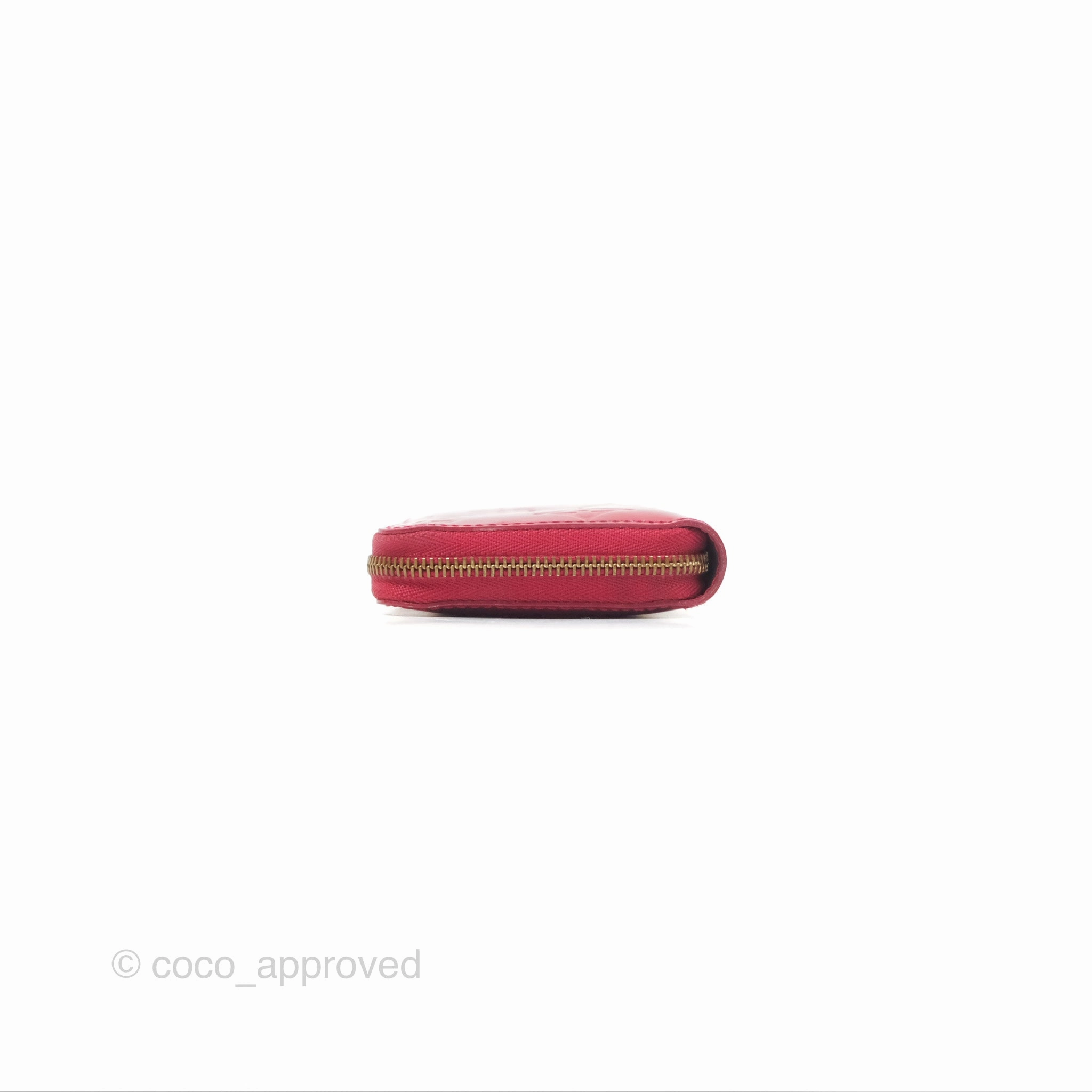 Louis Vuitton Vernis Zippy Coin Purse Rouge Grenadine Patent