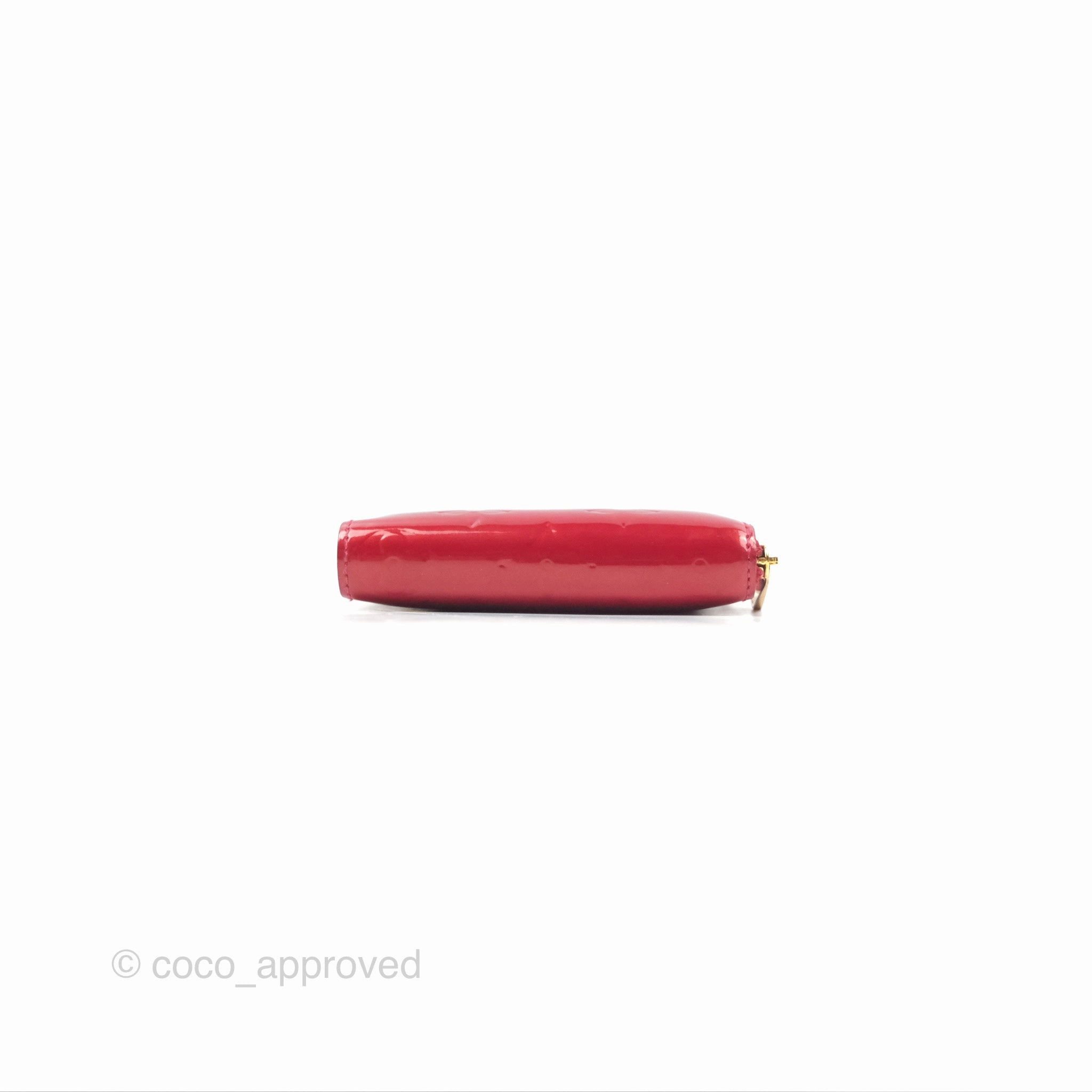 Louis Vuitton Vernis Zippy Coin Purse Rouge Grenadine Patent