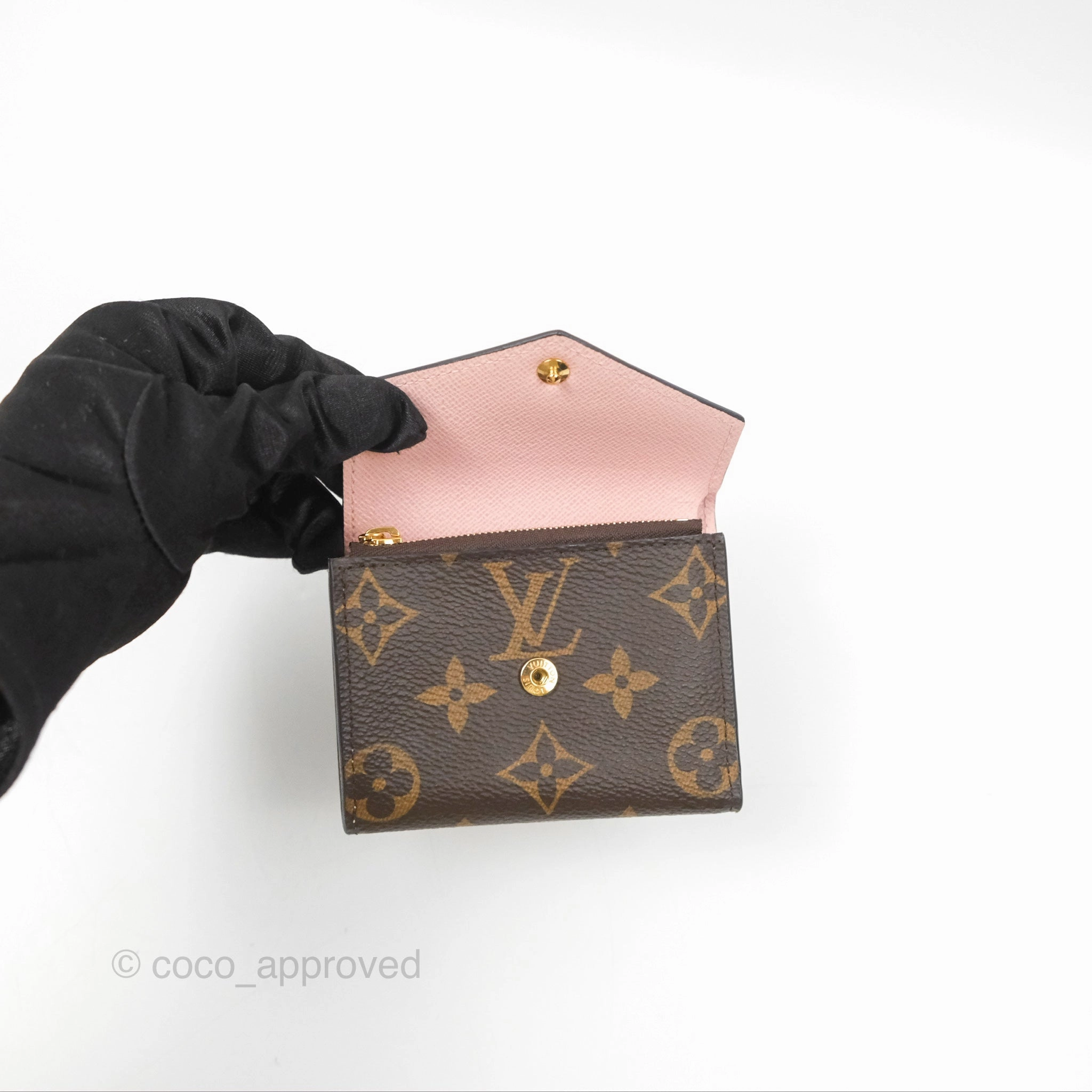 Louis Vuitton Victorine Wallet Monogram Canvas Rose Ballerina