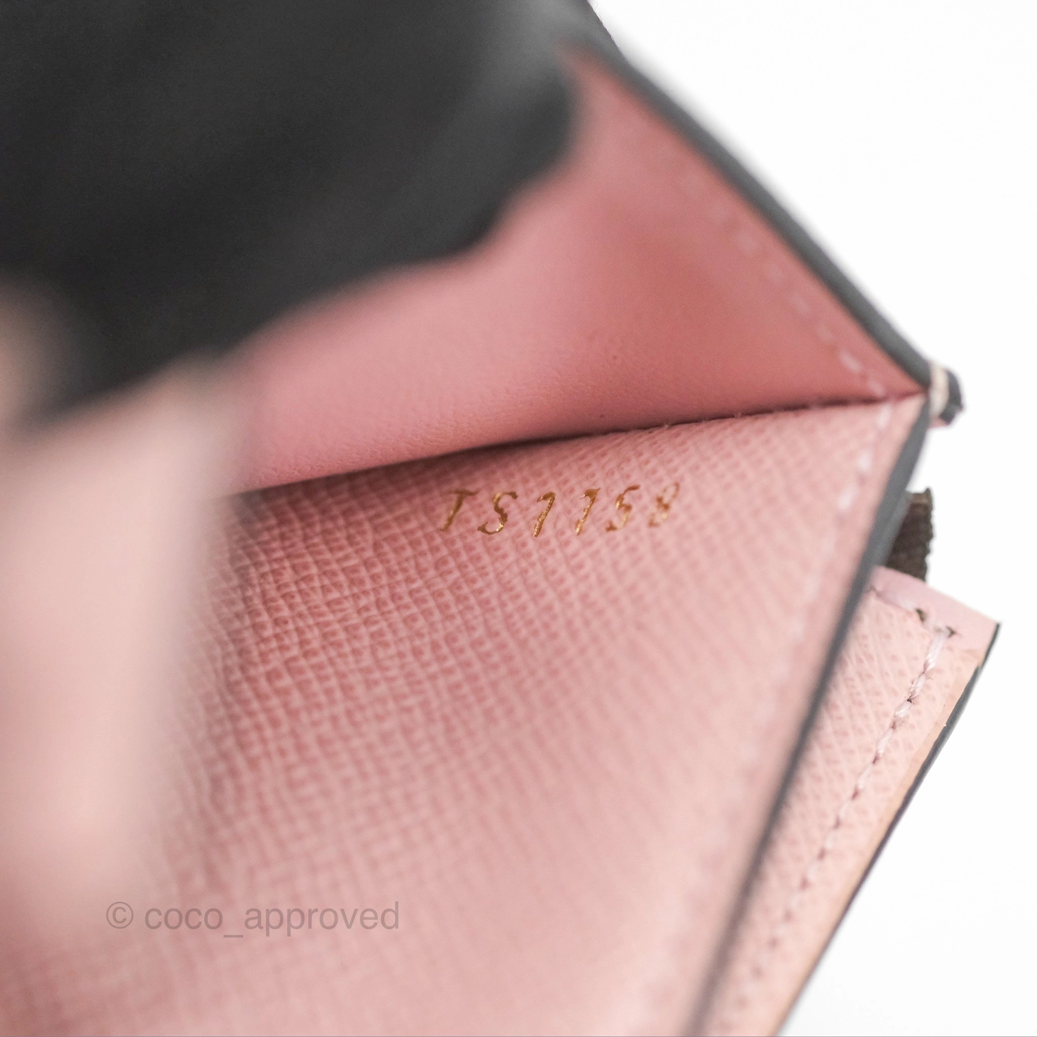 Louis Vuitton Victorine Wallet Monogram Canvas Rose Ballerina