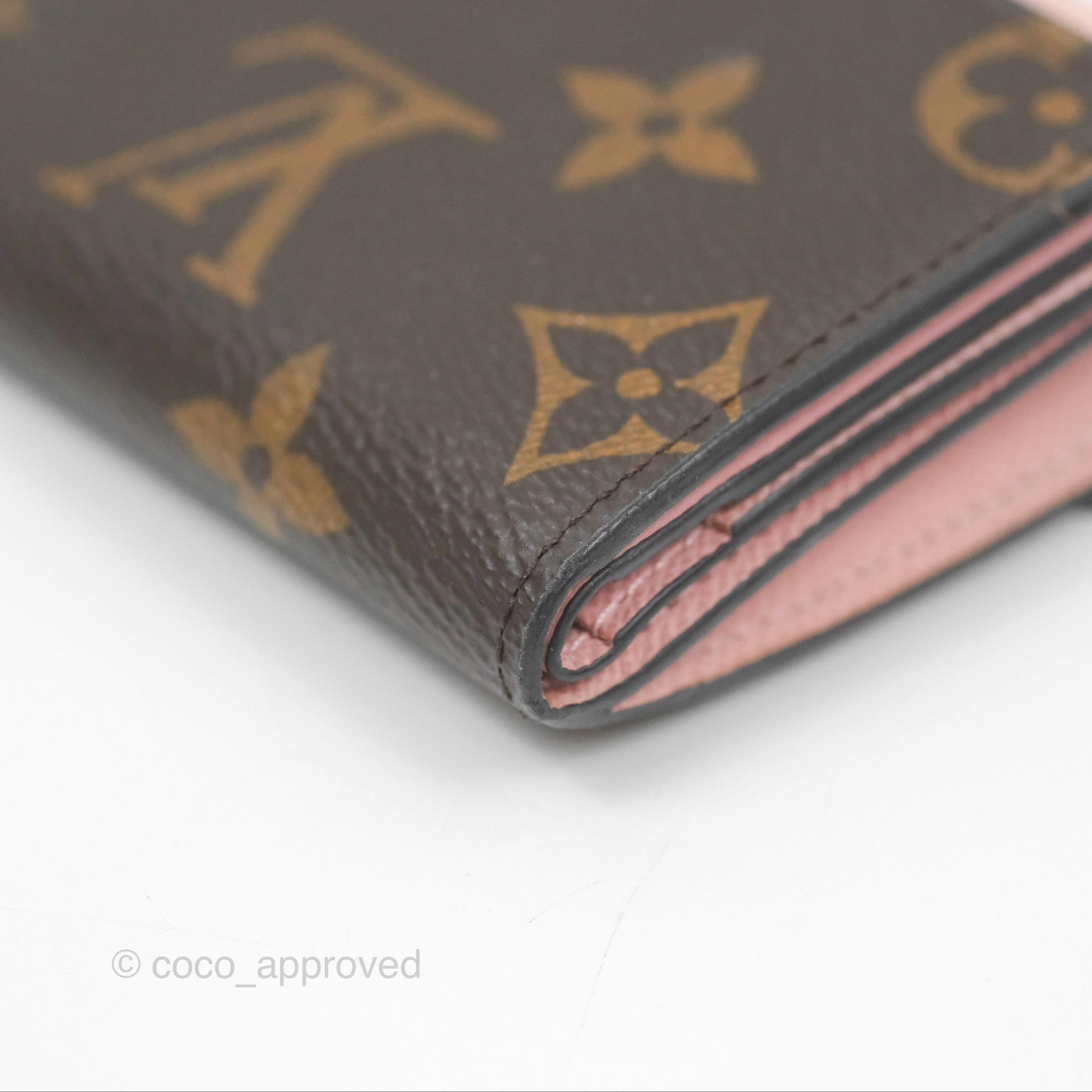 Louis Vuitton Victorine Wallet Monogram Canvas Rose Ballerina