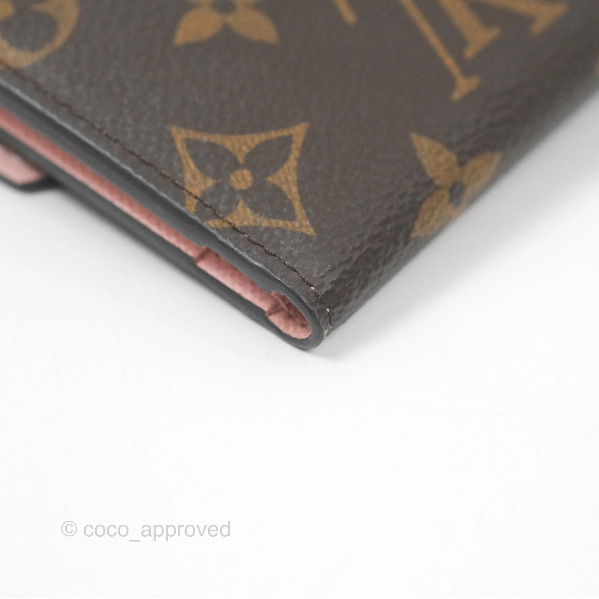 Louis Vuitton Victorine Wallet Monogram Canvas Rose Ballerina