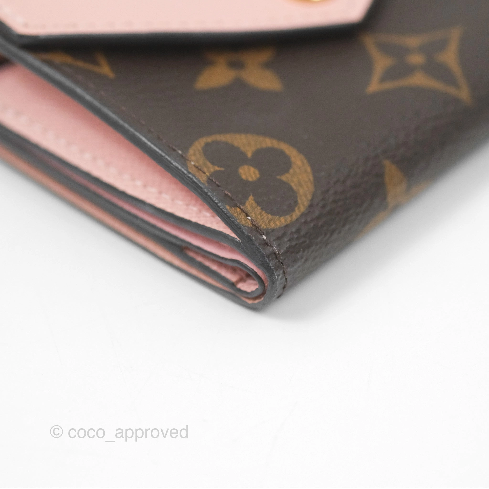Louis Vuitton Victorine Wallet Monogram Canvas Rose Ballerina