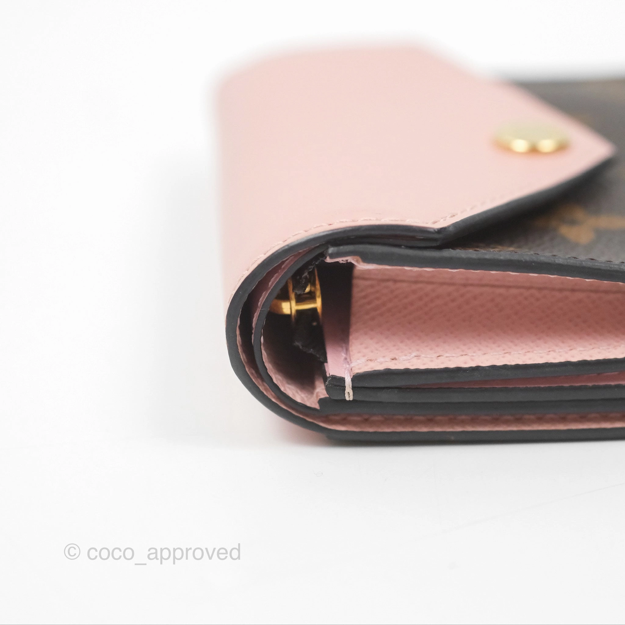Louis Vuitton Victorine Wallet Monogram Canvas Rose Ballerina