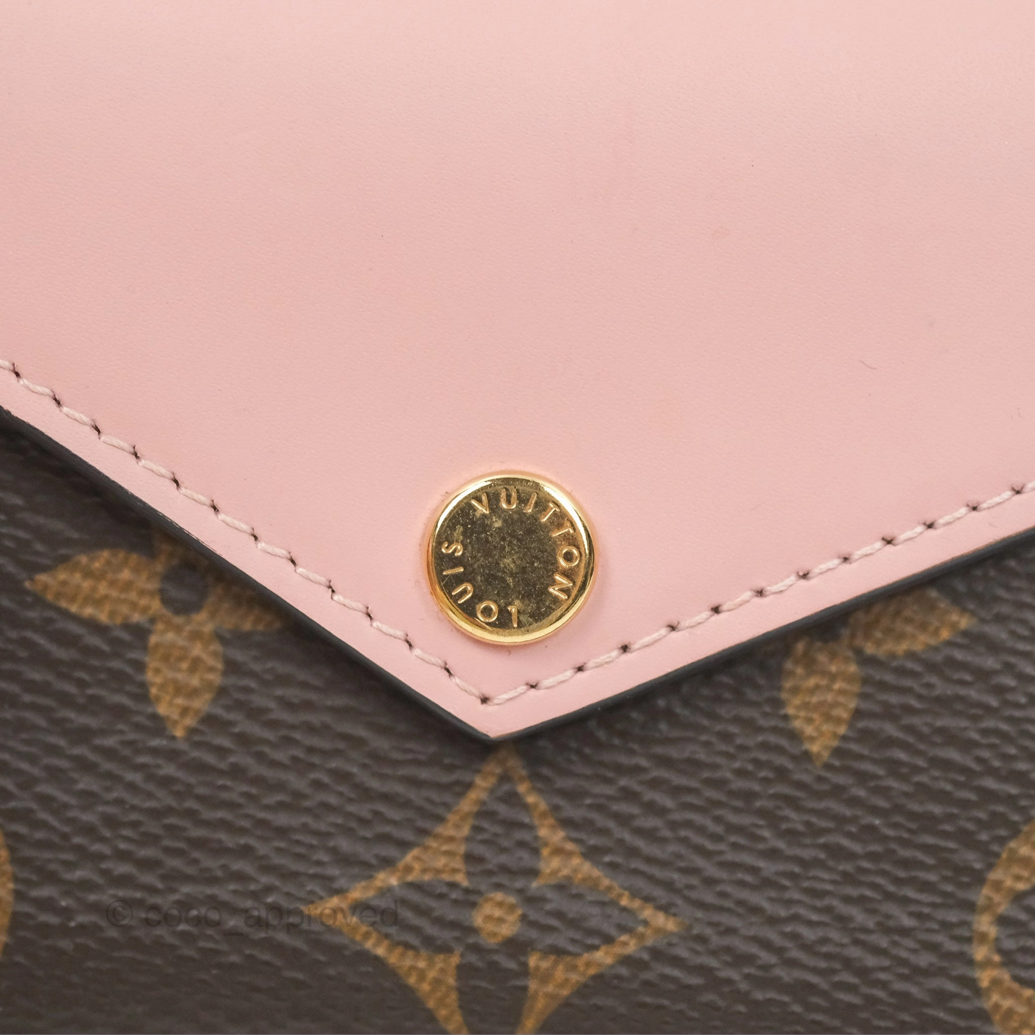 Louis Vuitton Victorine Wallet Monogram Canvas Rose Ballerina