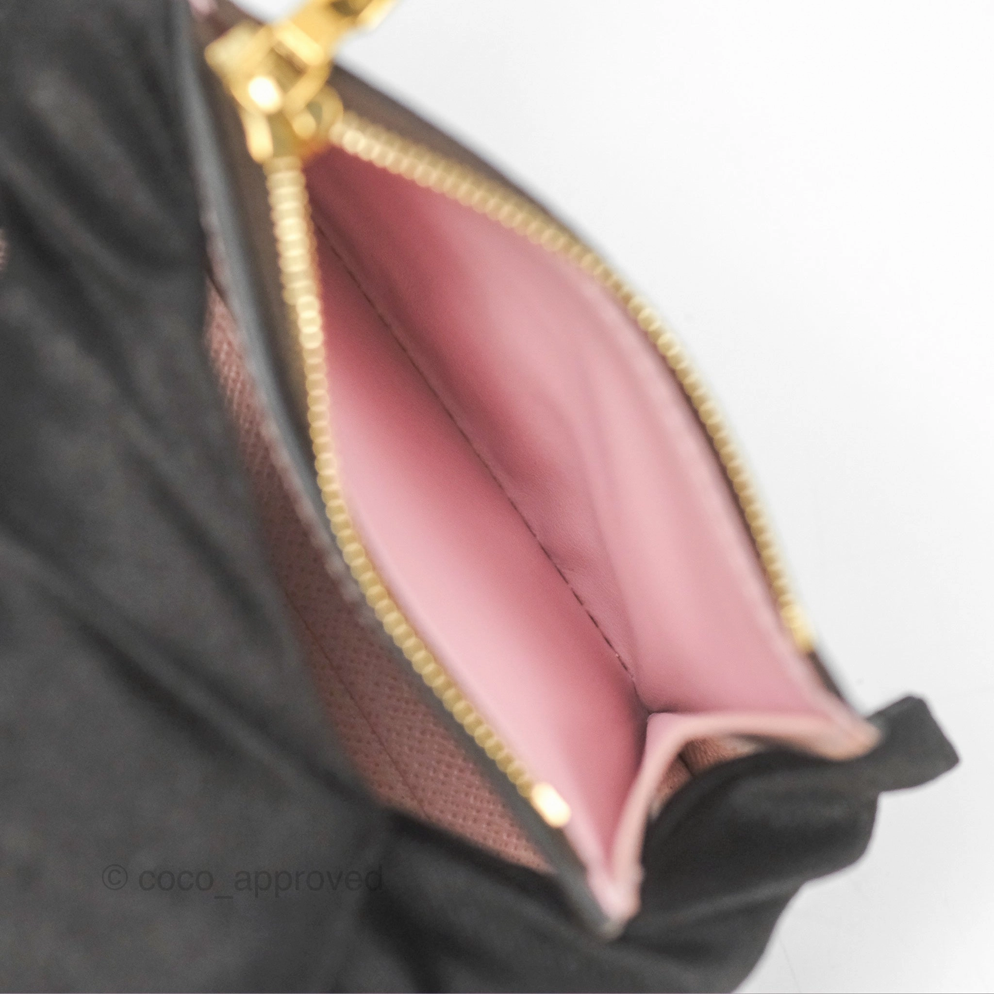 Louis Vuitton Victorine Wallet Monogram Canvas Rose Ballerina
