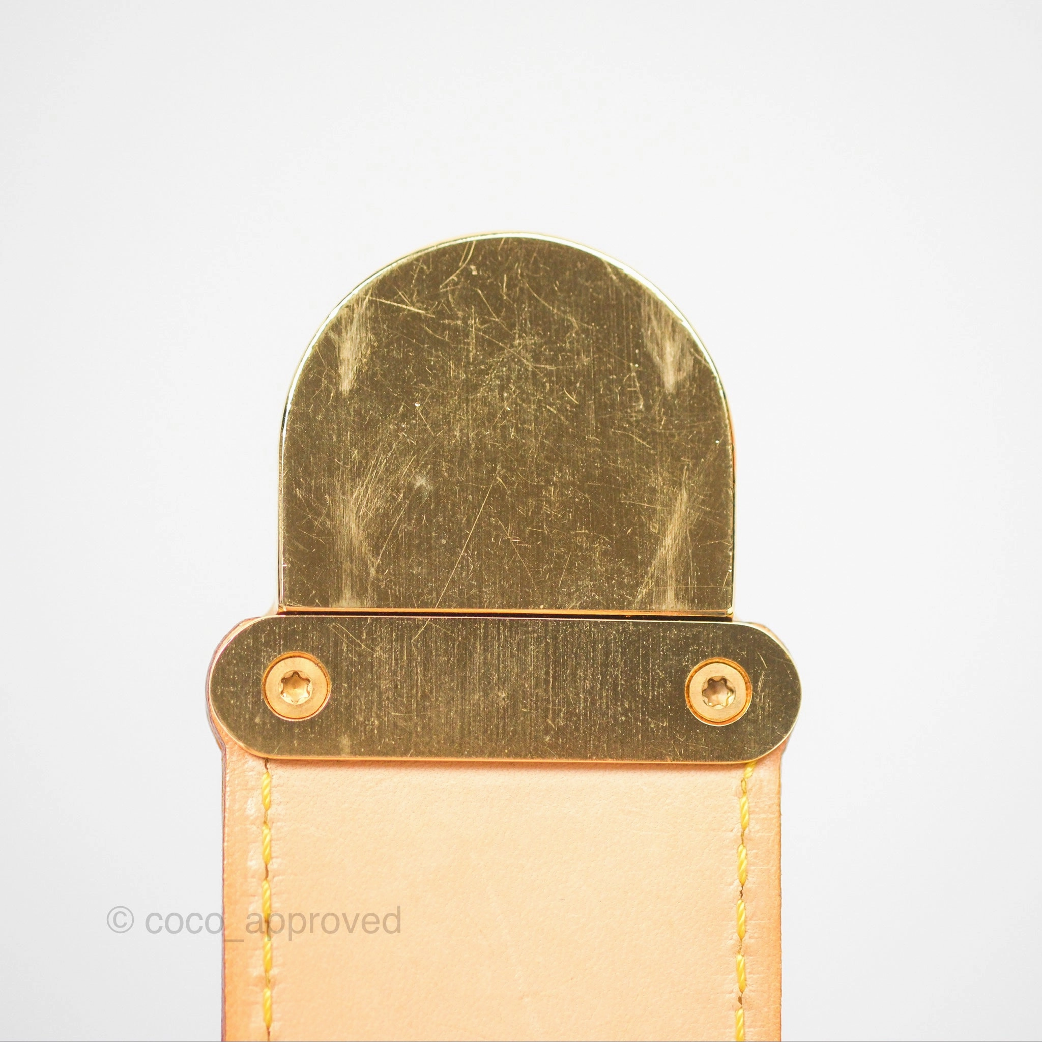 Louis Vuitton Vintage Pleaty Denim Monogram Gold Hardware