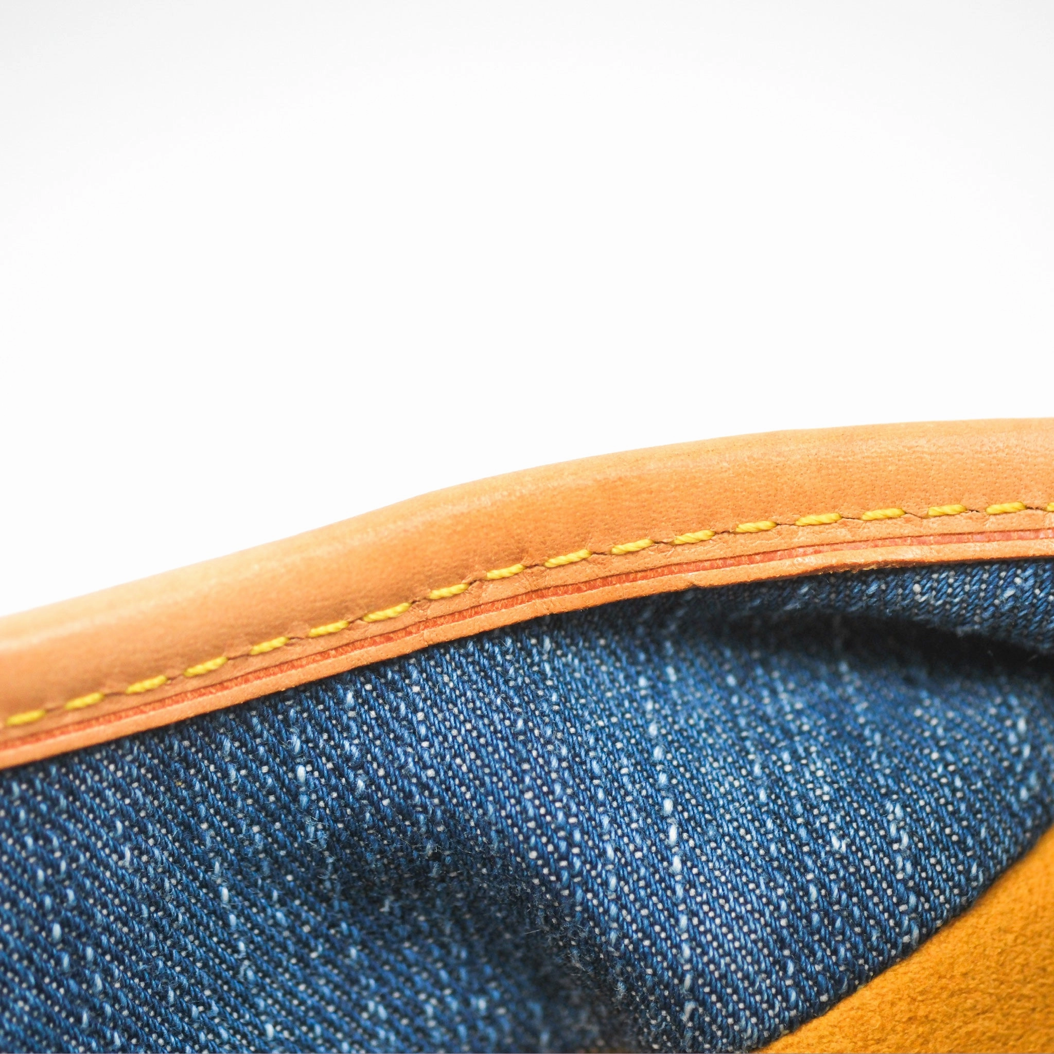 Louis Vuitton Vintage Pleaty Denim Monogram Gold Hardware
