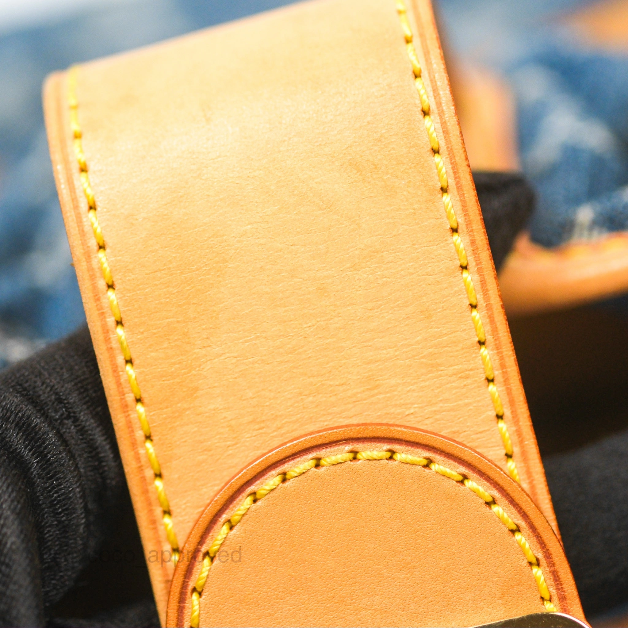 Louis Vuitton Vintage Pleaty Denim Monogram Gold Hardware