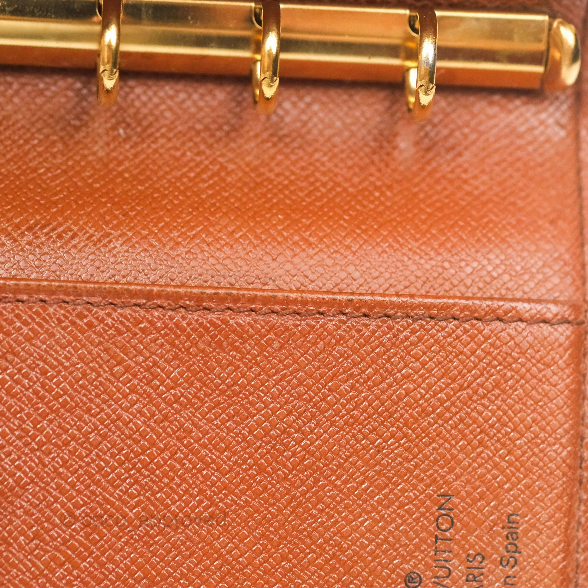 Louis Vuitton Vintage Small Ring Agenda Cover Monogram Canvas