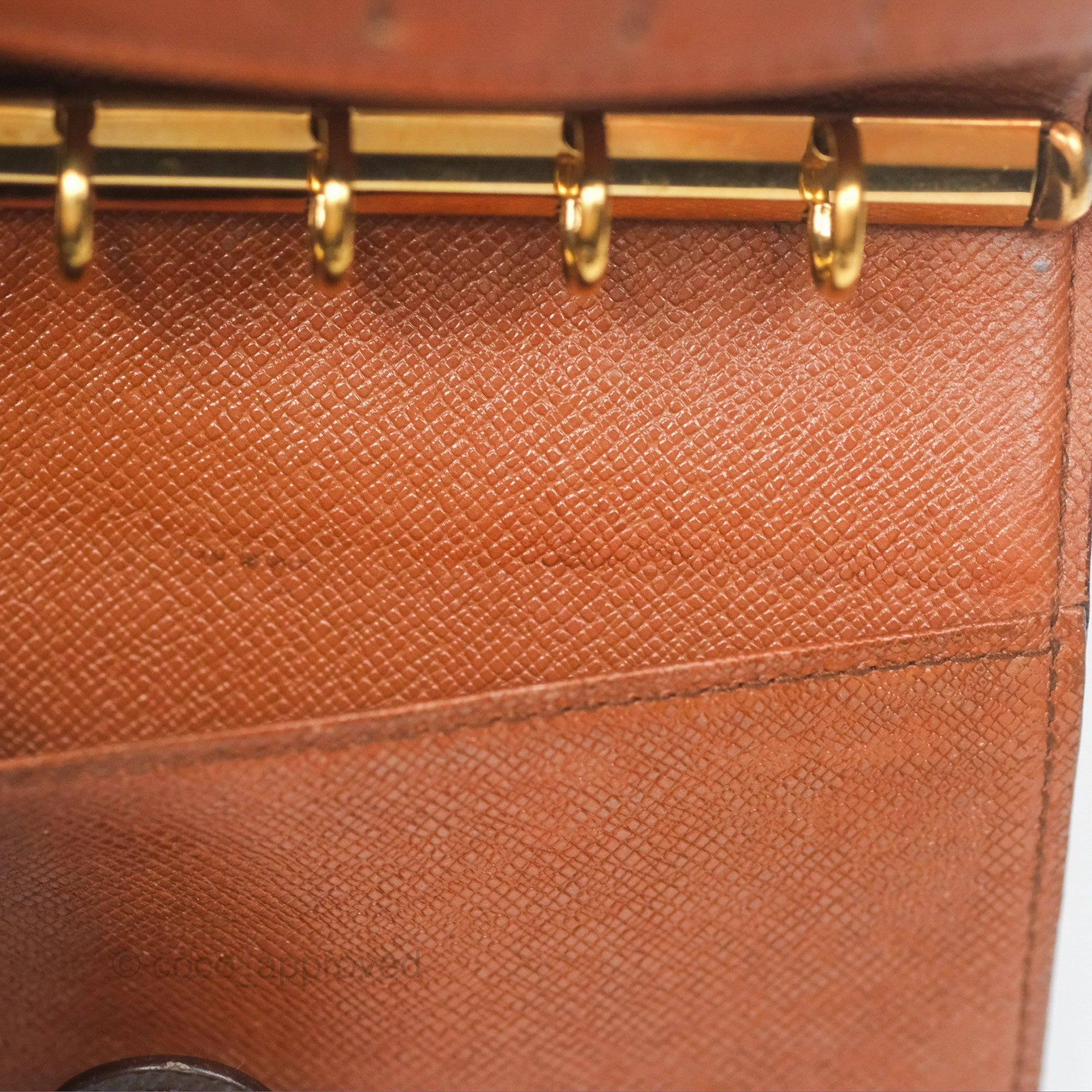 Louis Vuitton Vintage Small Ring Agenda Cover Monogram Canvas