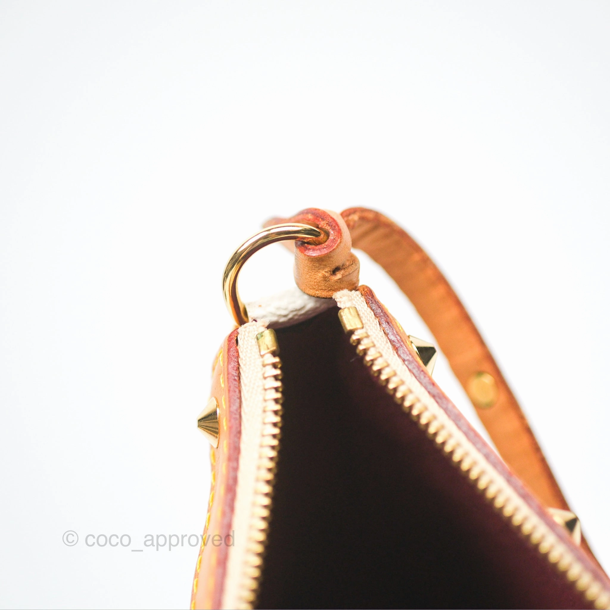 Louis Vuitton x Takashi Murakami Pochette White Rainbow Monogram