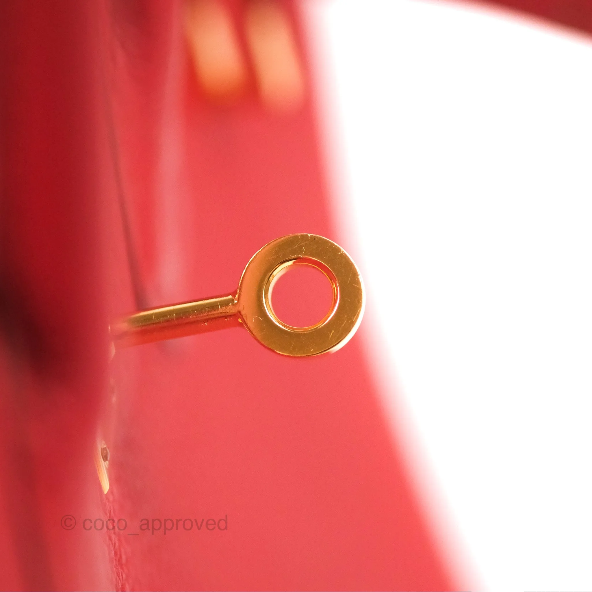 <DM/Email to purchase> Hermes Birkin 25 Togo Rouge Vermillon Gold Hardware