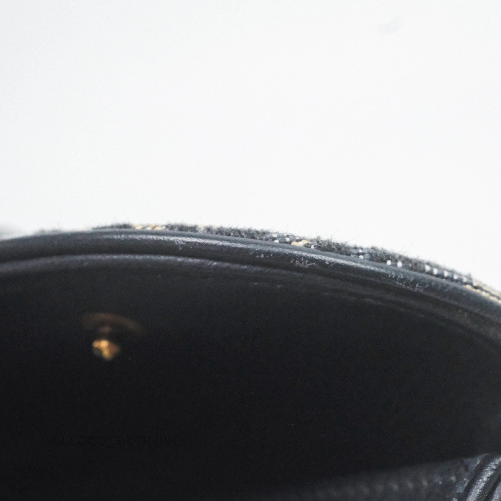 Small Saddle Pouch Wallet with Chain Blue Dior Oblique Jacquard