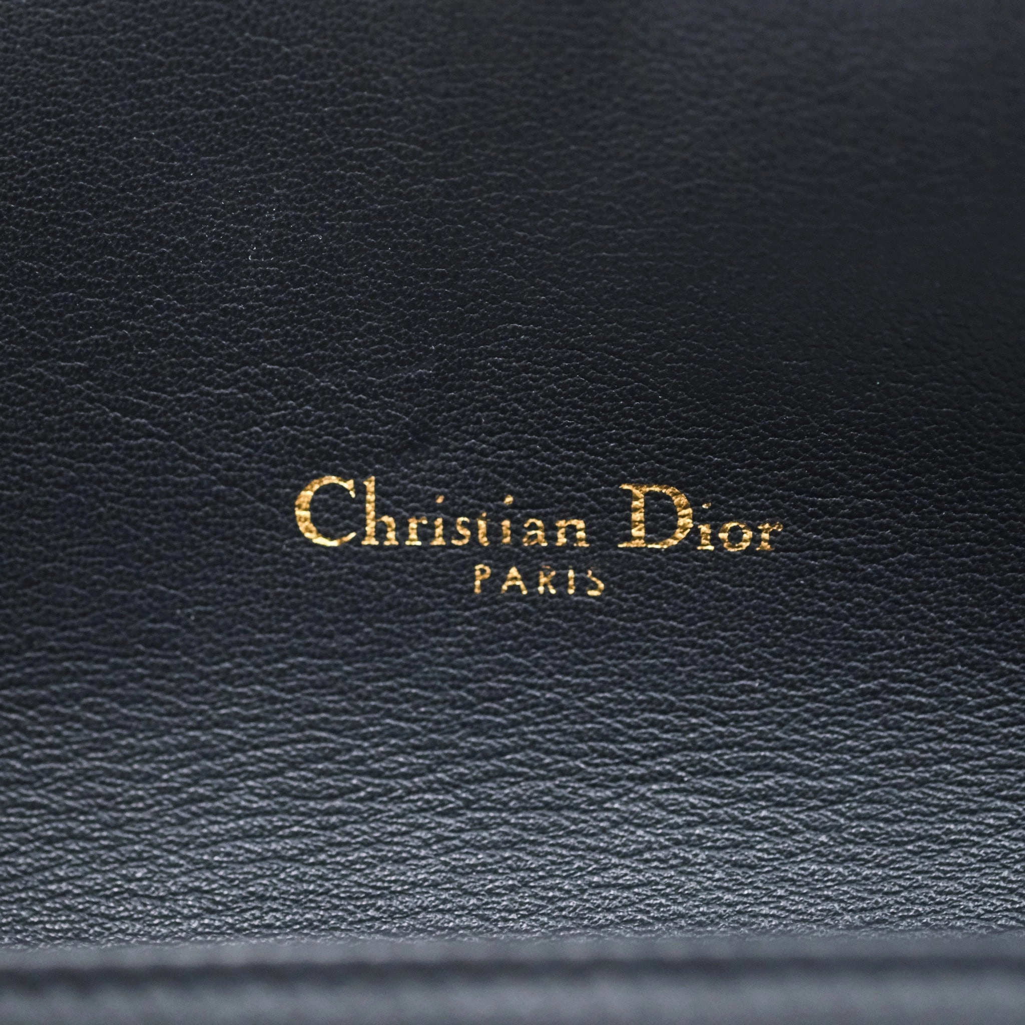 Small Saddle Pouch Wallet with Chain Blue Dior Oblique Jacquard