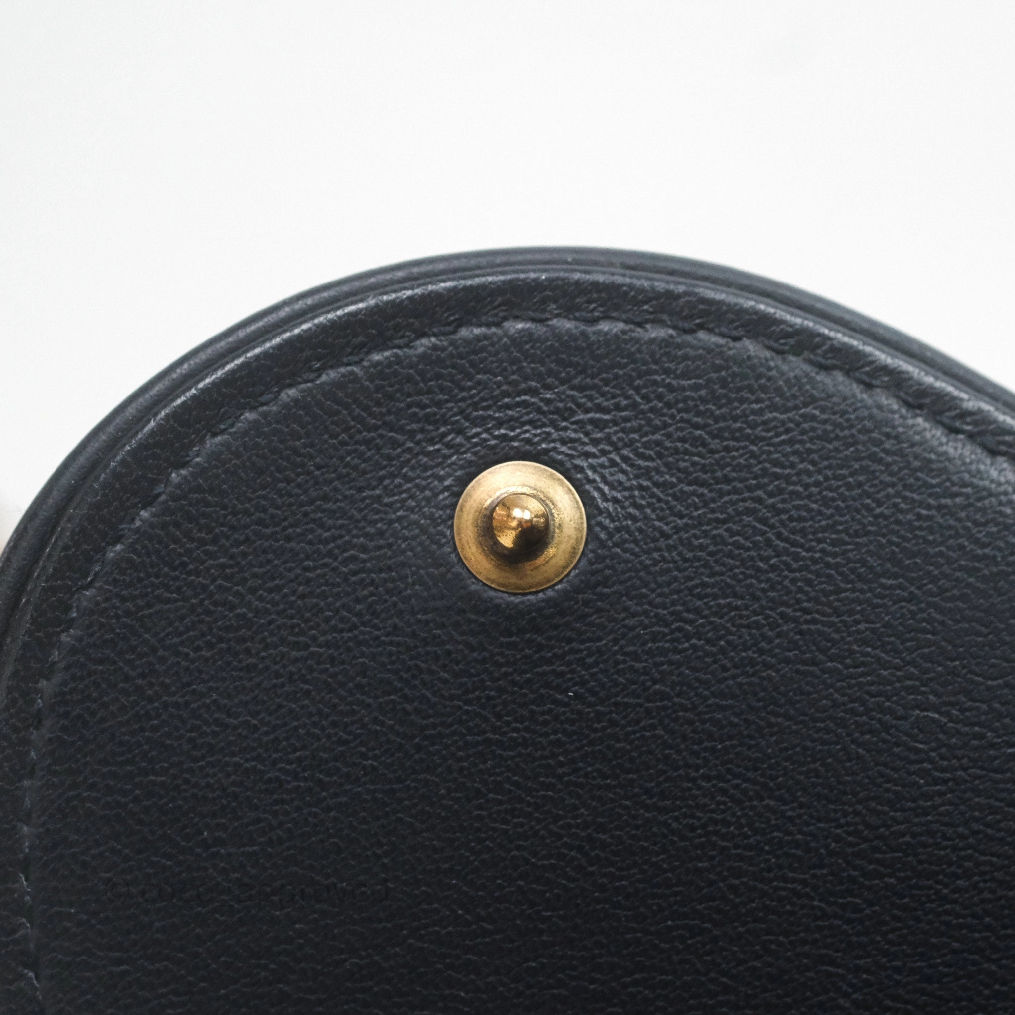 Small Saddle Pouch Wallet with Chain Blue Dior Oblique Jacquard
